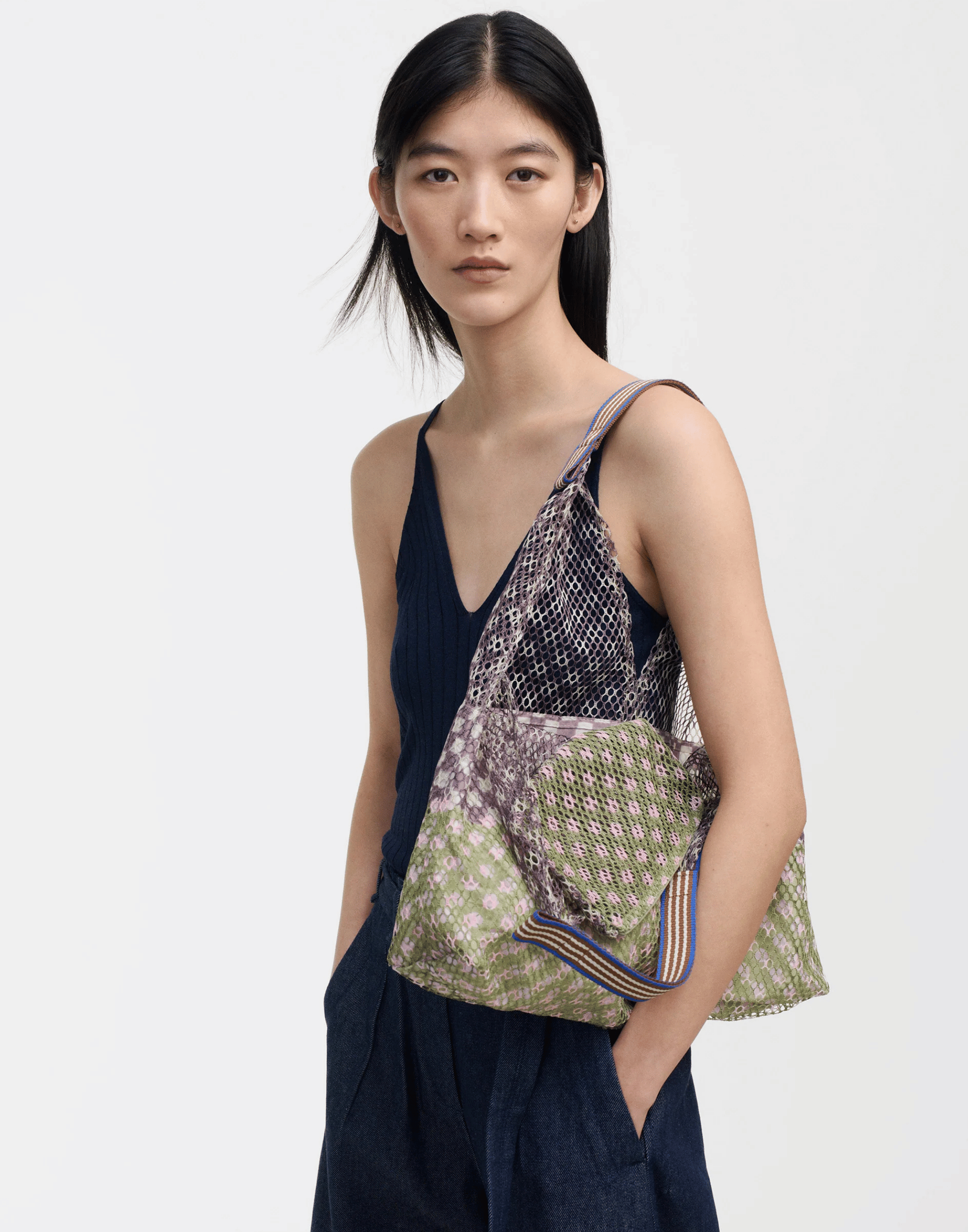 Moss Large Triangle Elziver Tote