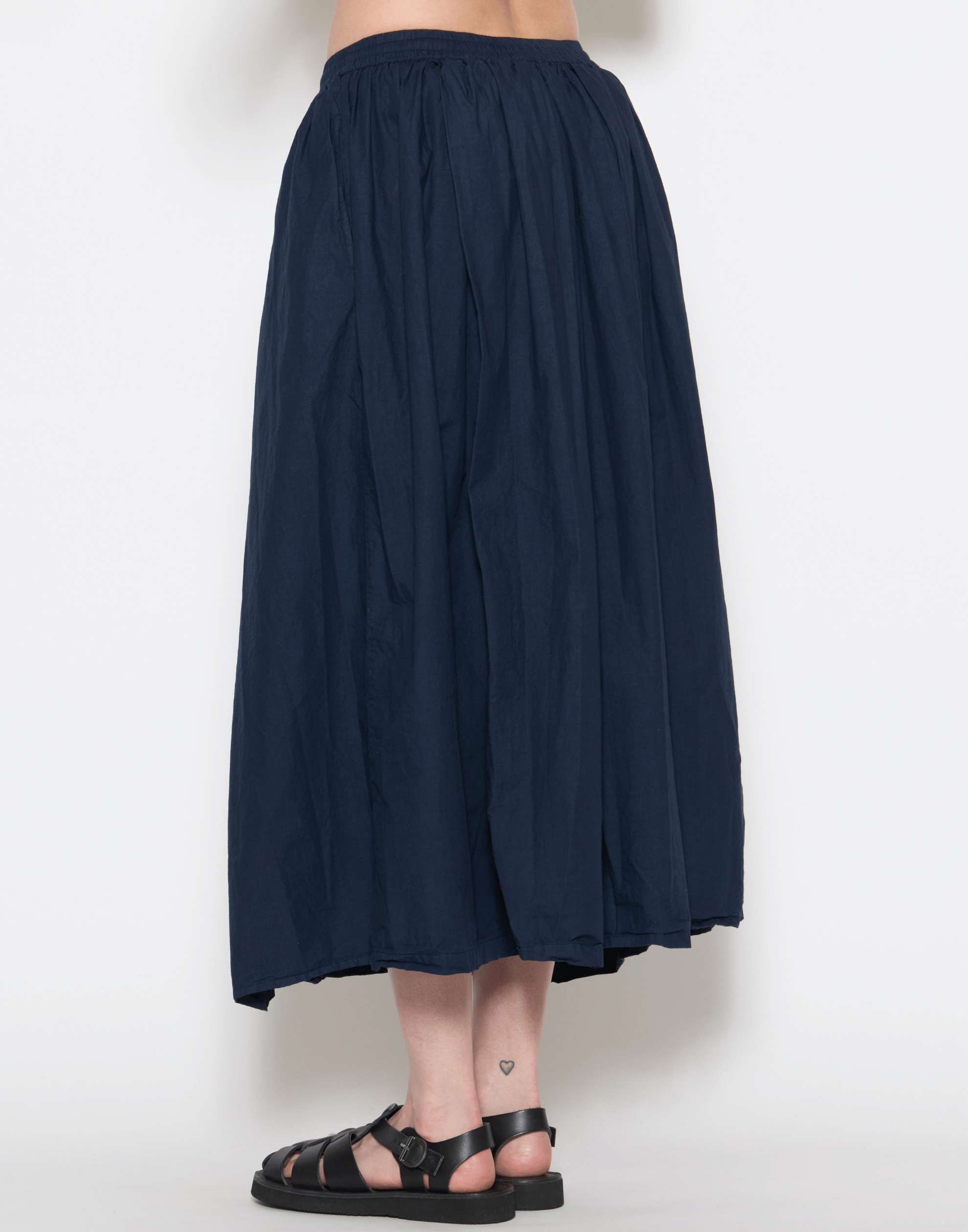 Dark Navy Cotton Ulla Skirt