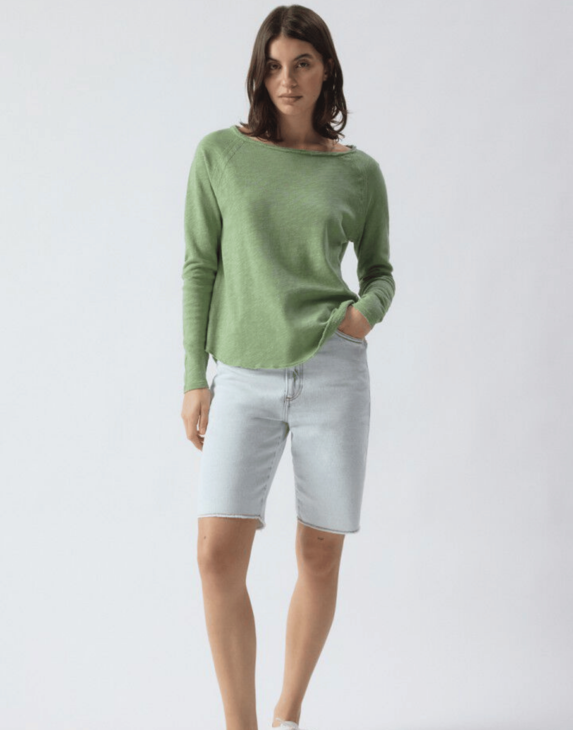Vintage Lemongrass Cotton Sonoma Long Sleeve T-Shirt