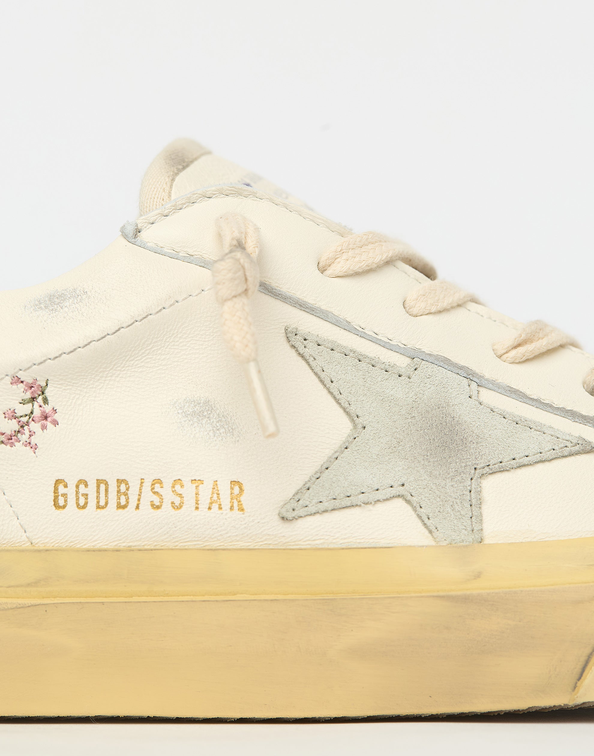 Floral Embroidered Superstar Sneakers