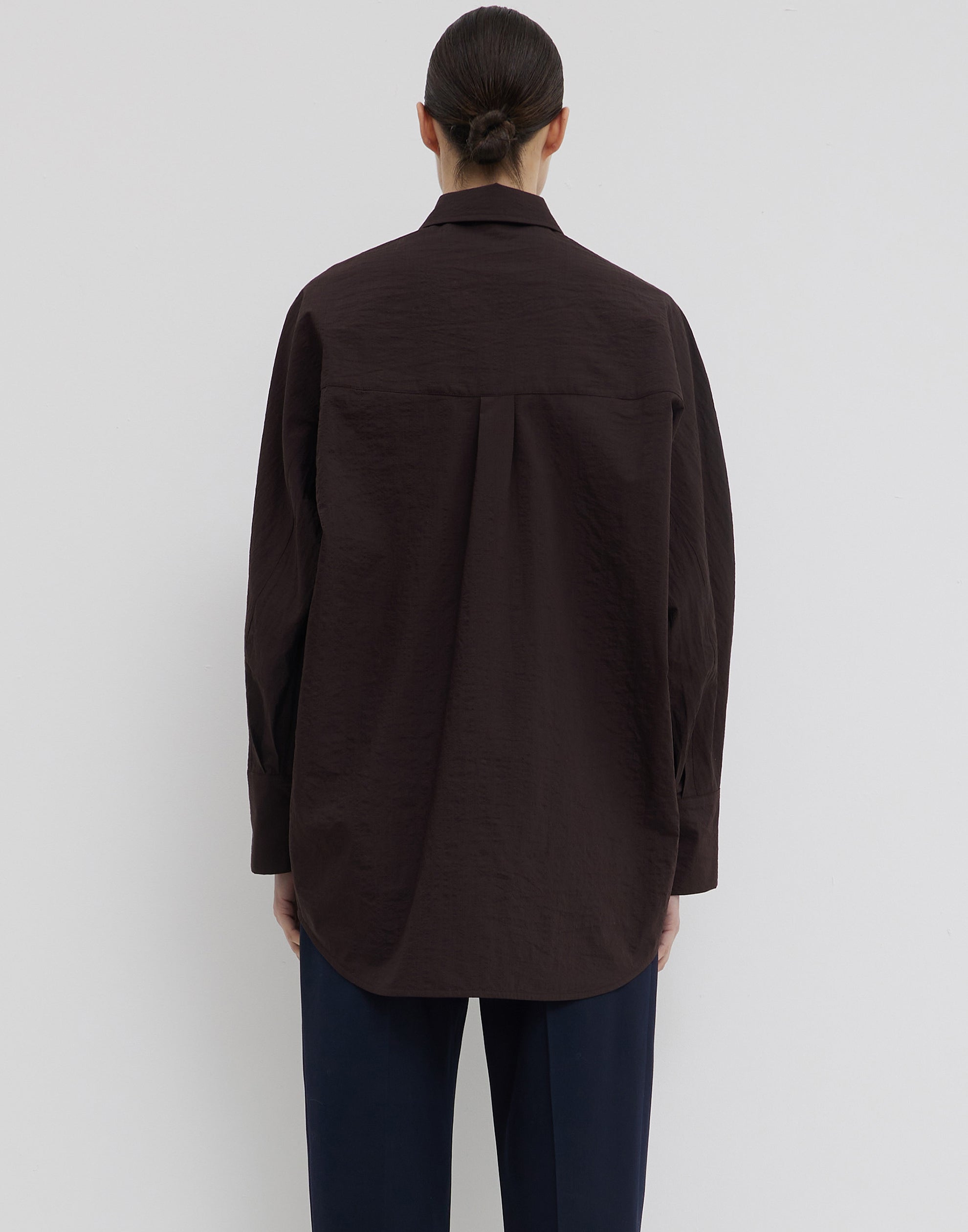 Cherry Wood Wool Blend Taheras Shirt