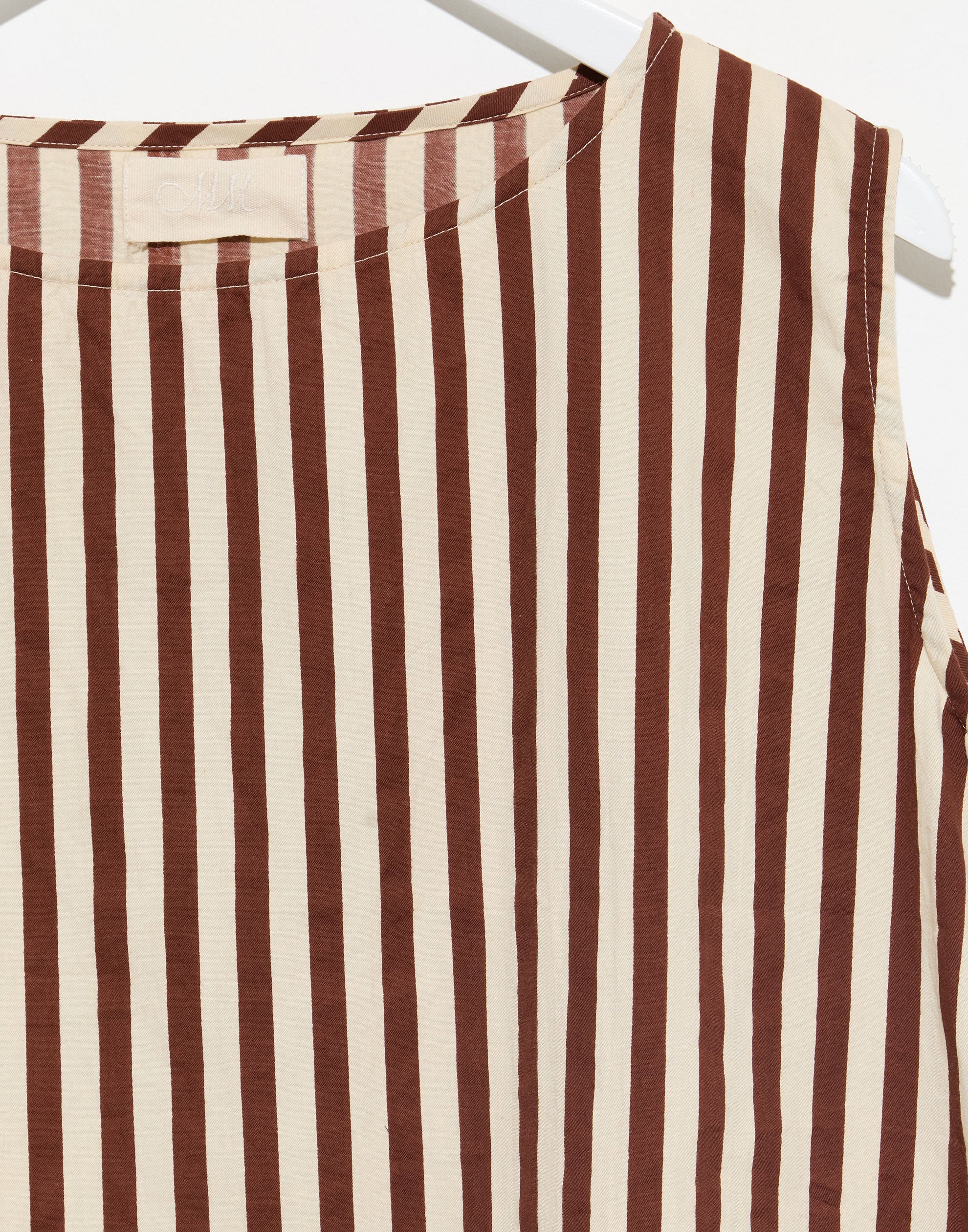 Coco Stripe Cotton Twill Anna Top