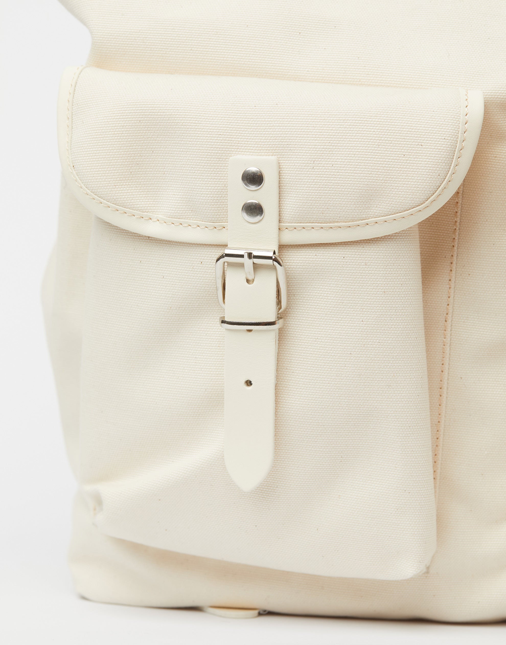 White & Chalk Cotton Canvas Rucksack
