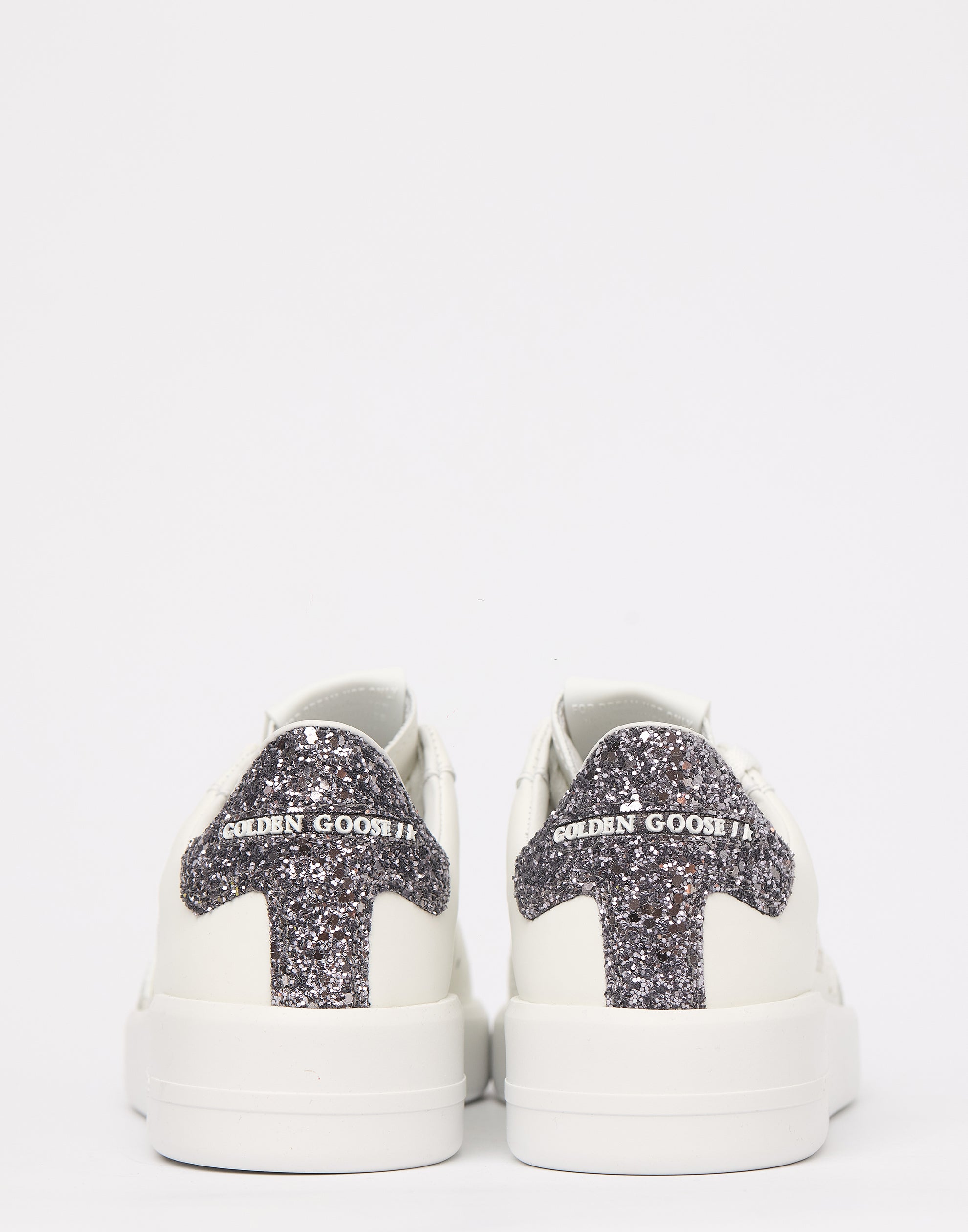 White & Anthracite Glitter Purestar Sneakers