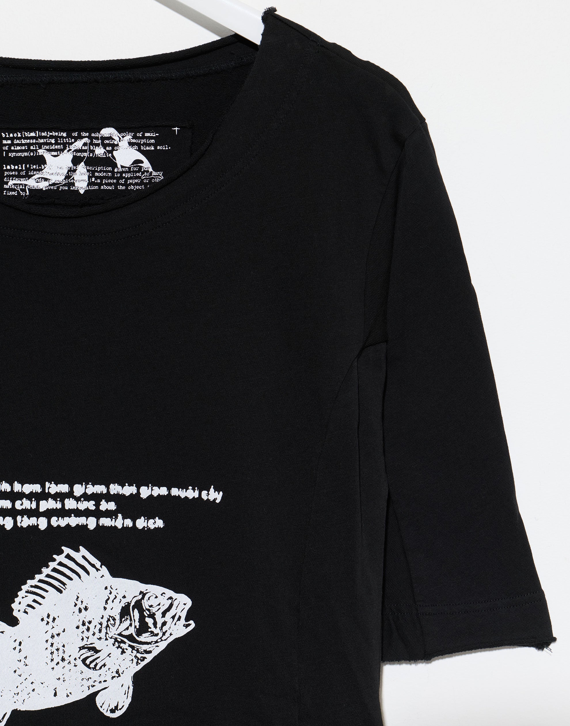 Black Print Cotton Dress