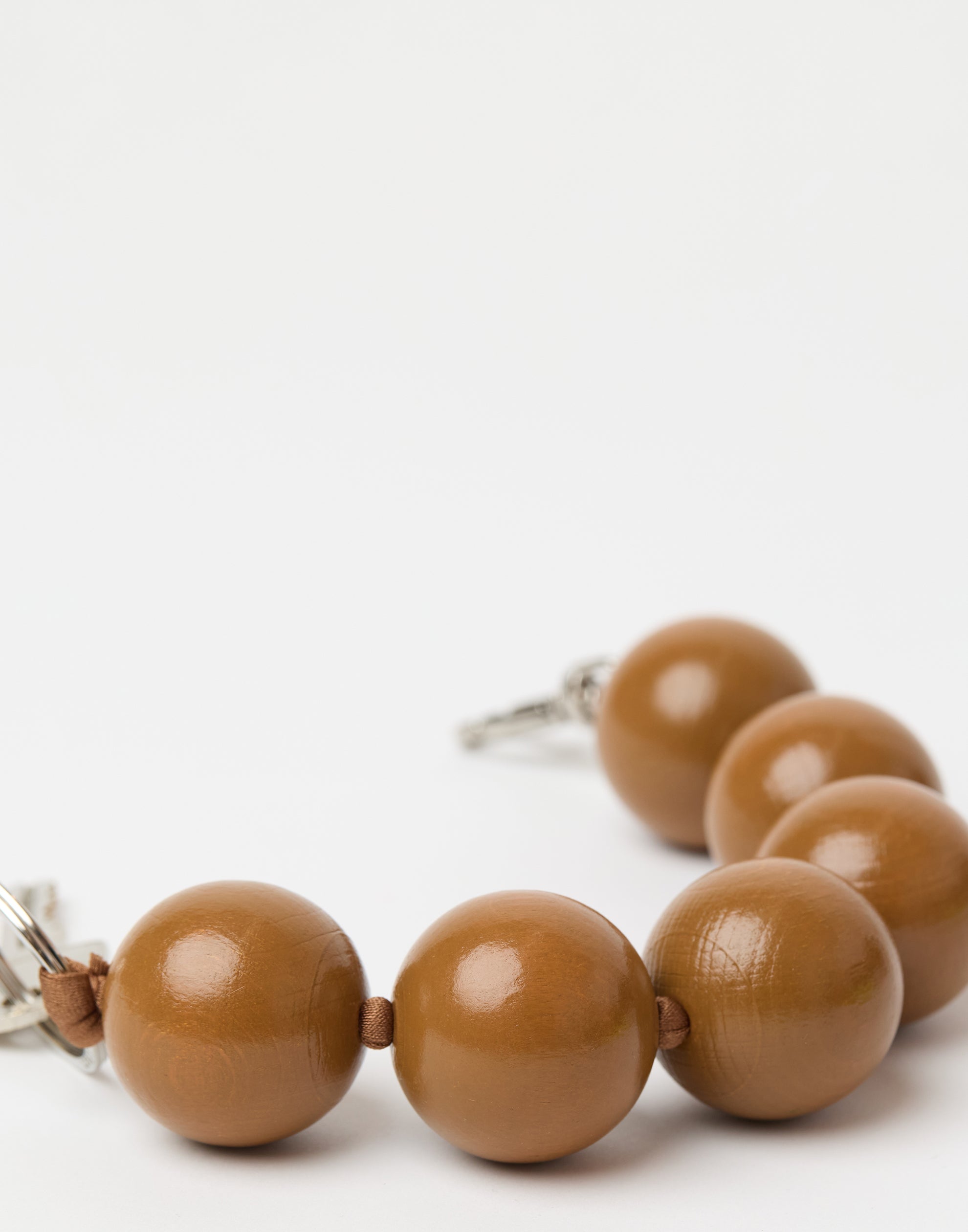 Mocha Extra Large Perlen Key Chain