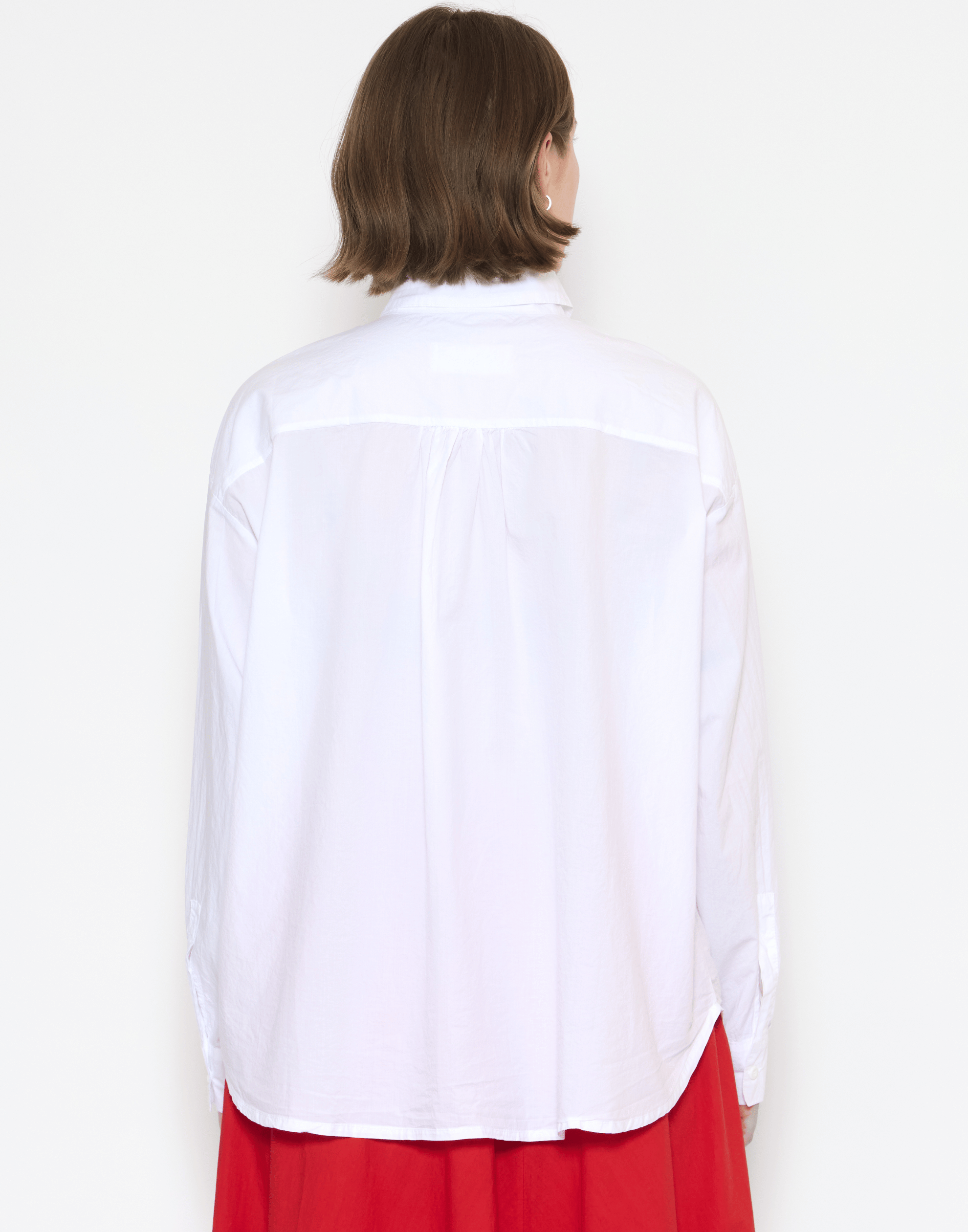 White Cotton Poplin Eolia Shirt