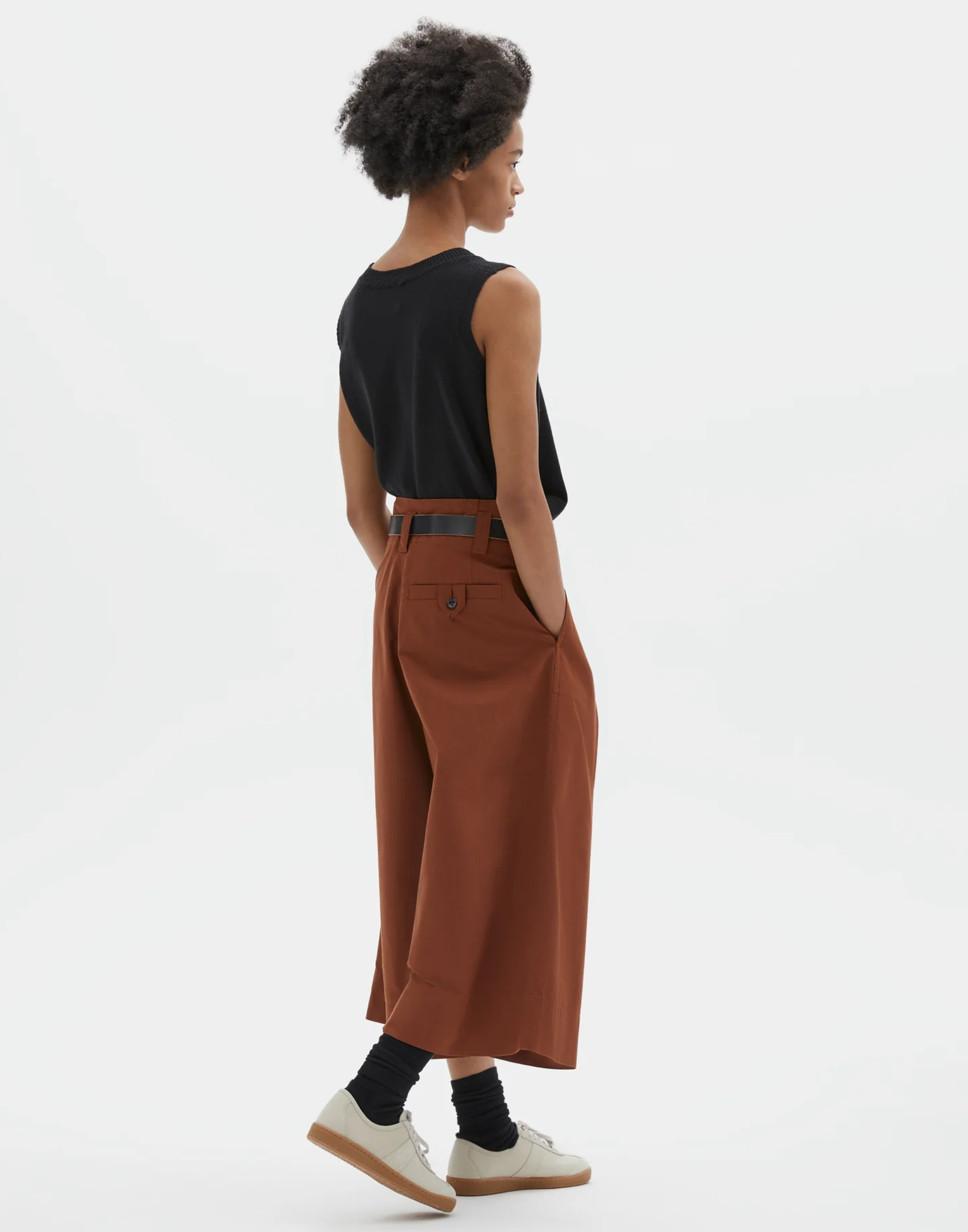 Clay Organic Cotton Wide Leg Culottes