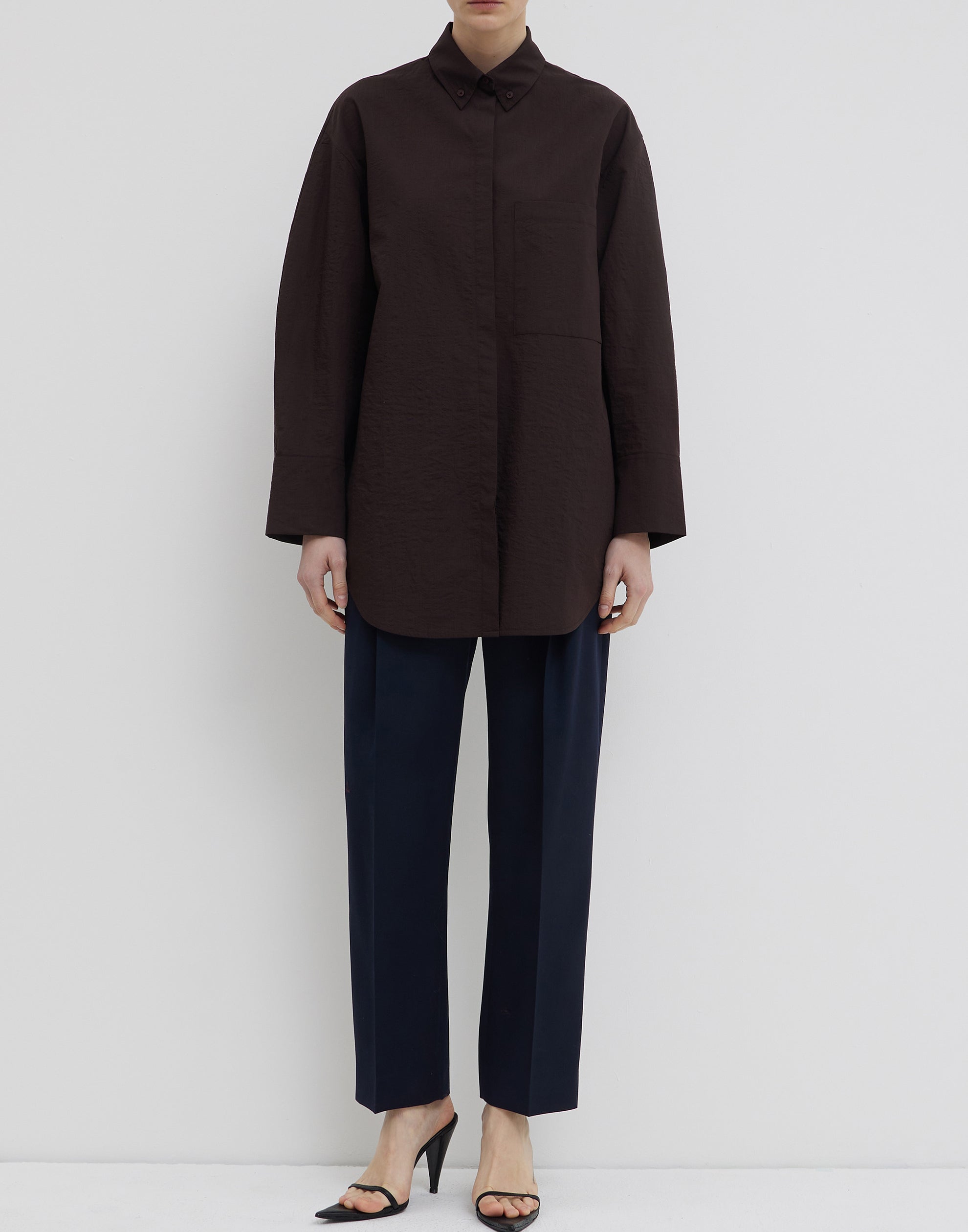 Cherry Wood Wool Blend Taheras Shirt