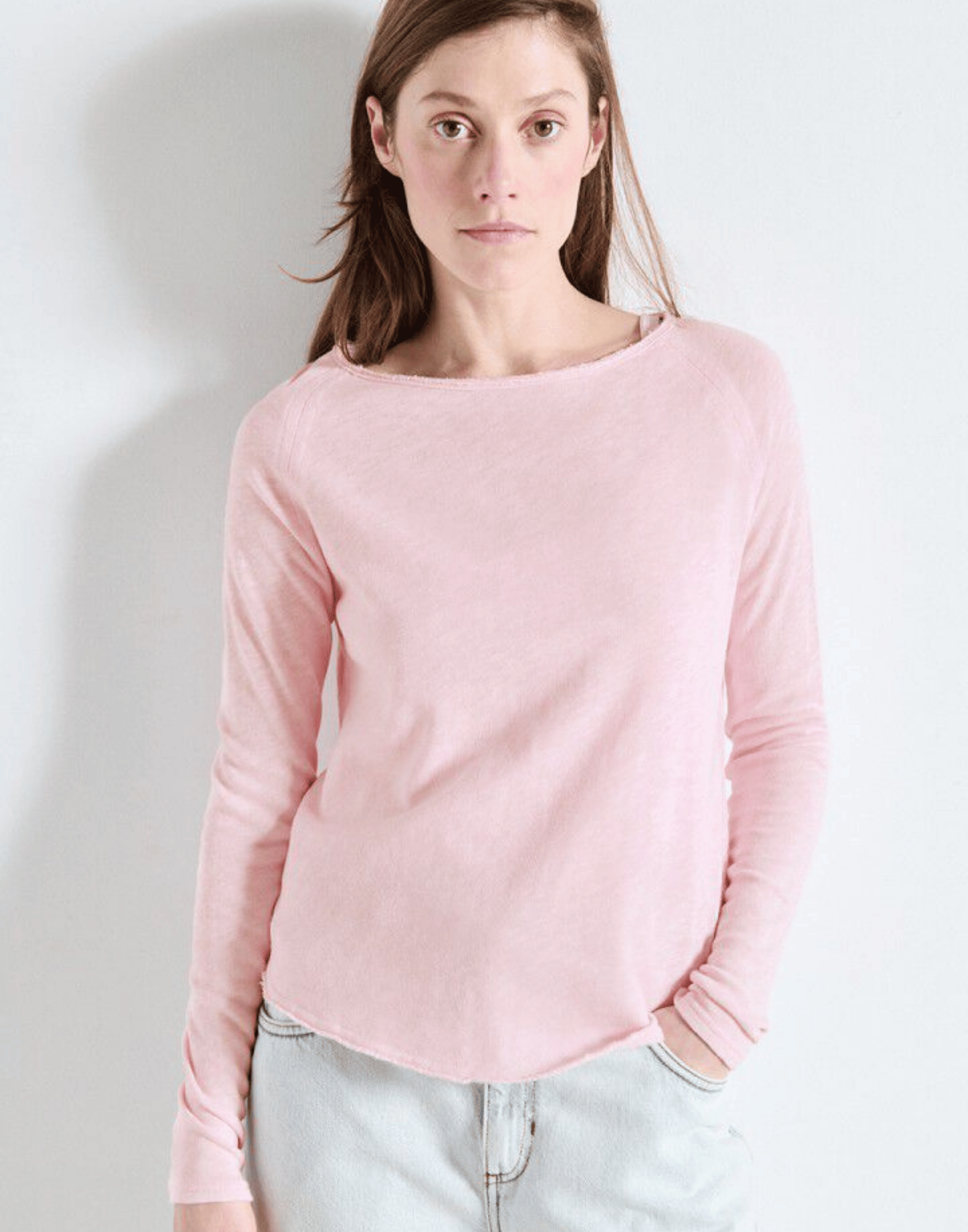 Vintage Marshmallow Cotton Sonoma Long Sleeve T-Shirt