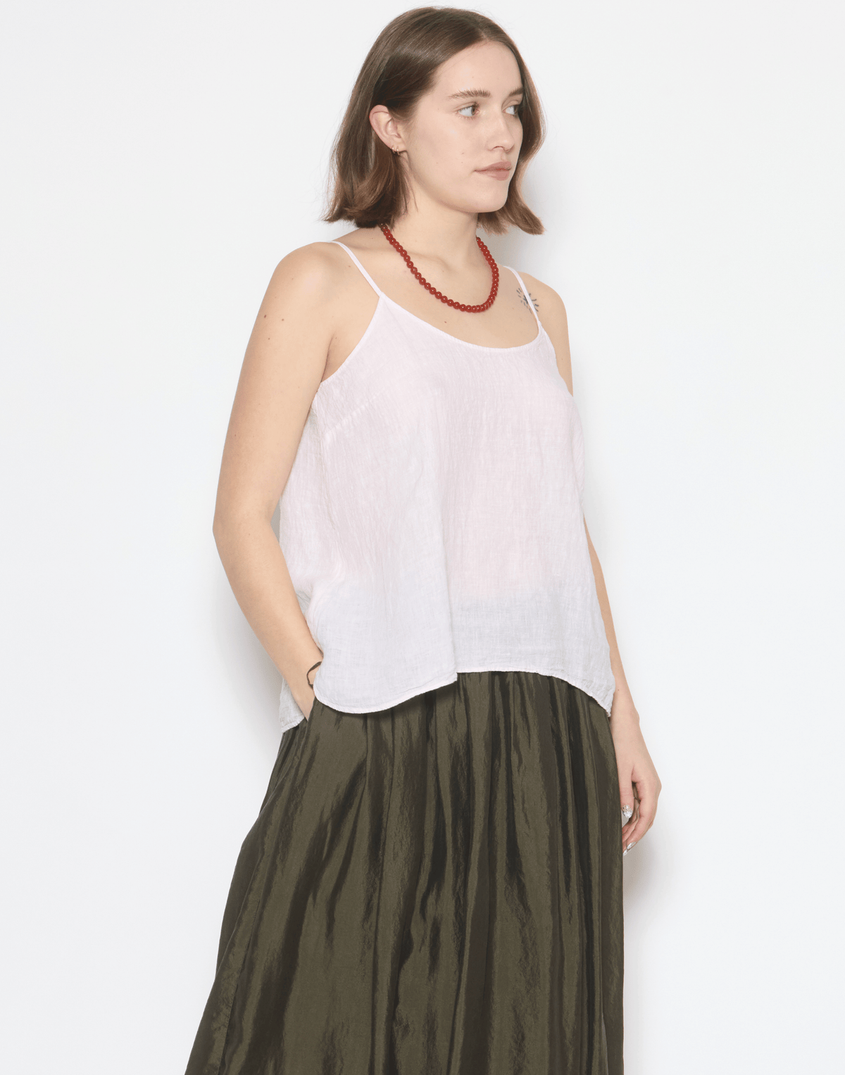 Blush Linen Yilin Tank Top