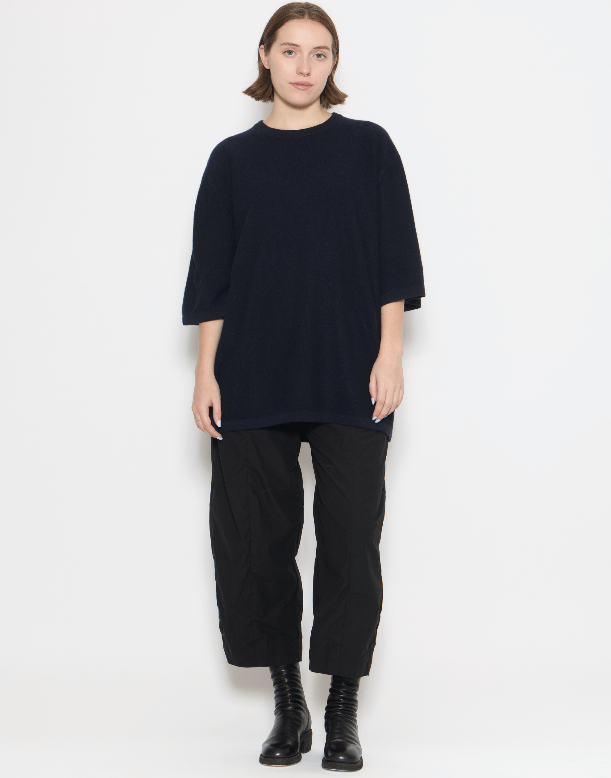 Ocean Blue Cashmere Tarn Pullover