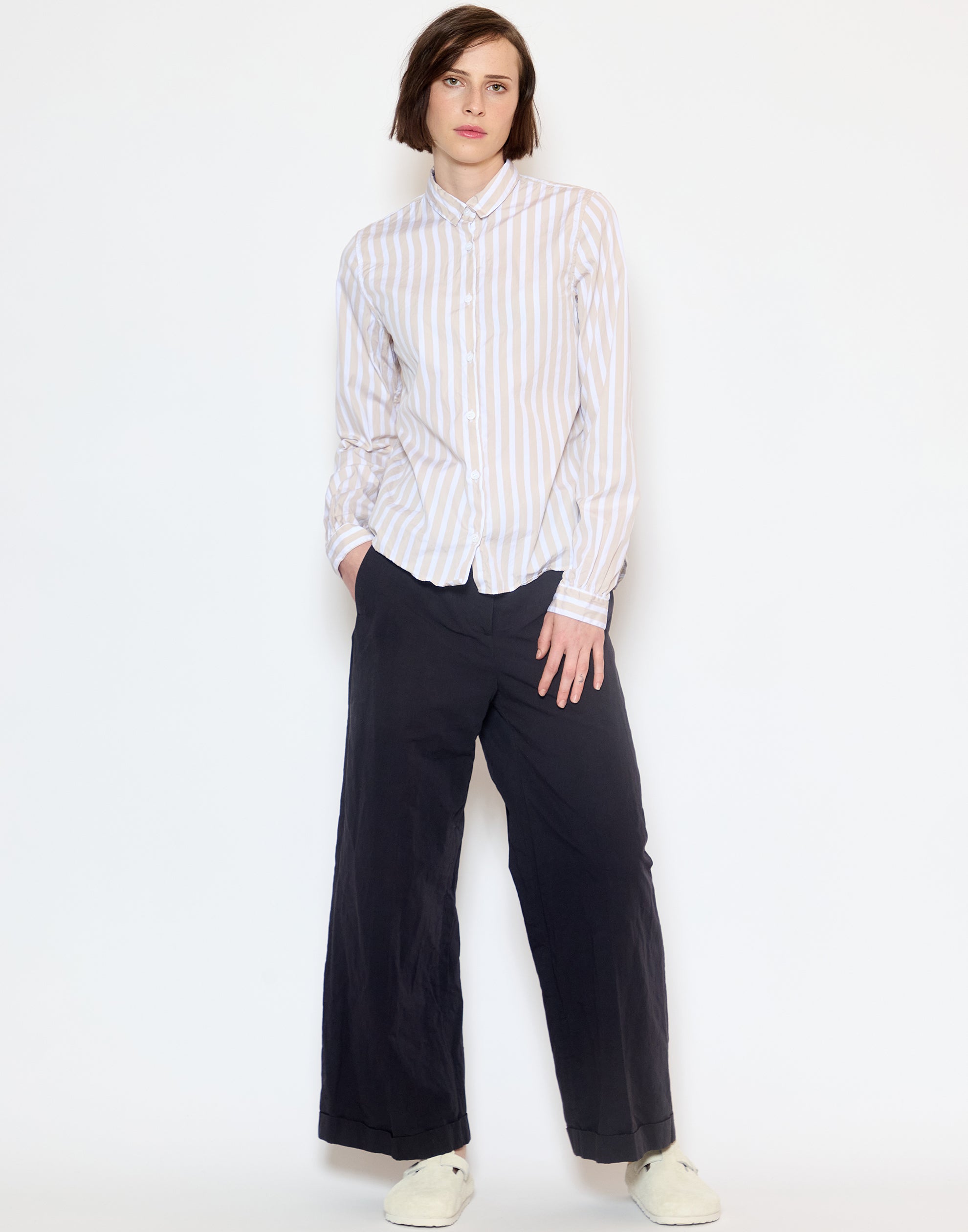 Sandy Stripe Cotton Tyrol Shirt