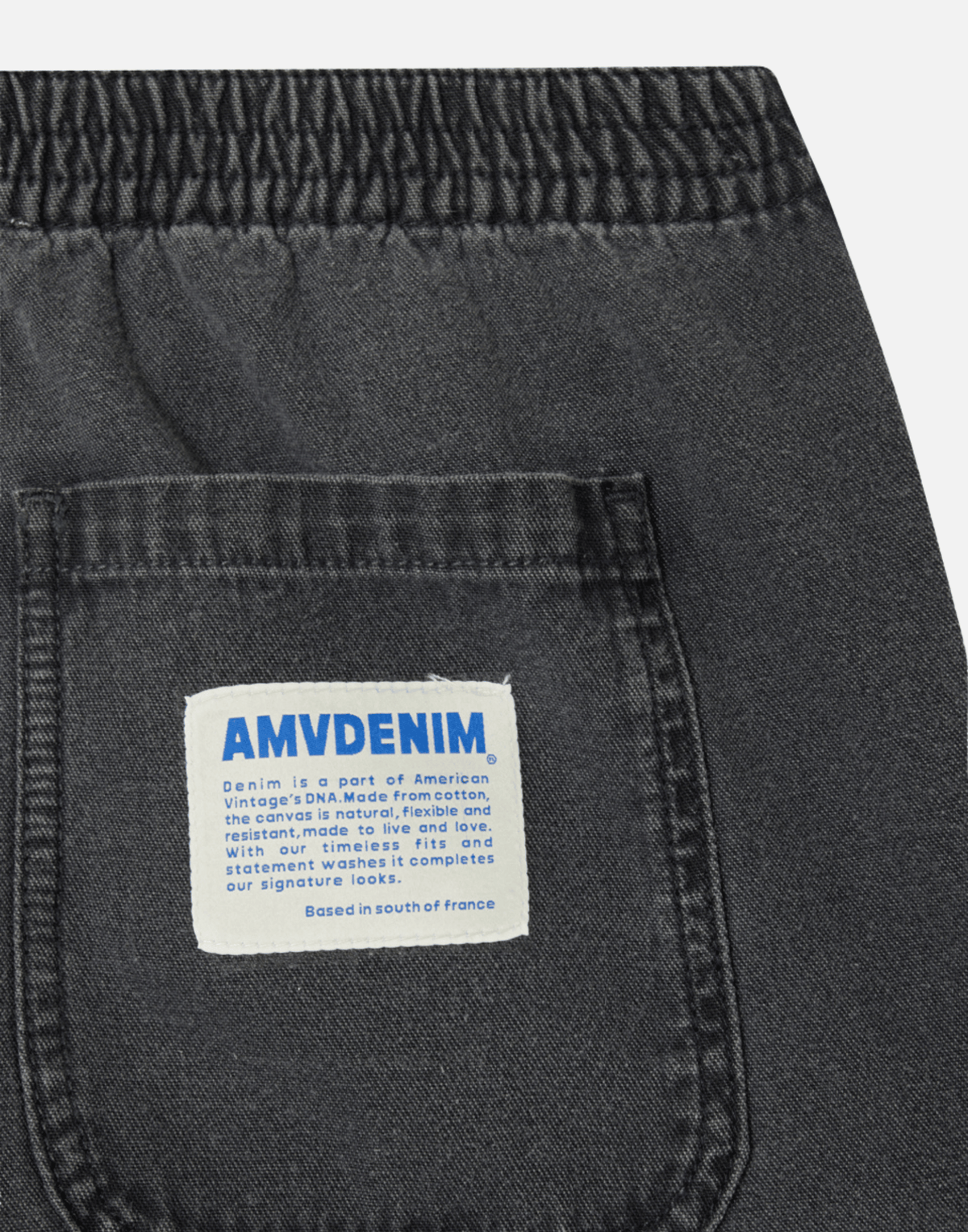Black Wash Cotton Denim Jazy Pants