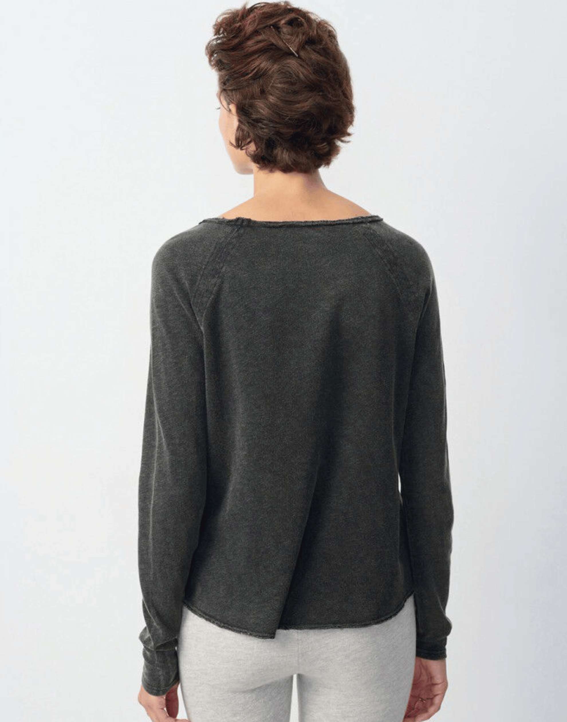 Black Cotton Sonoma Long Sleeve T-Shirt