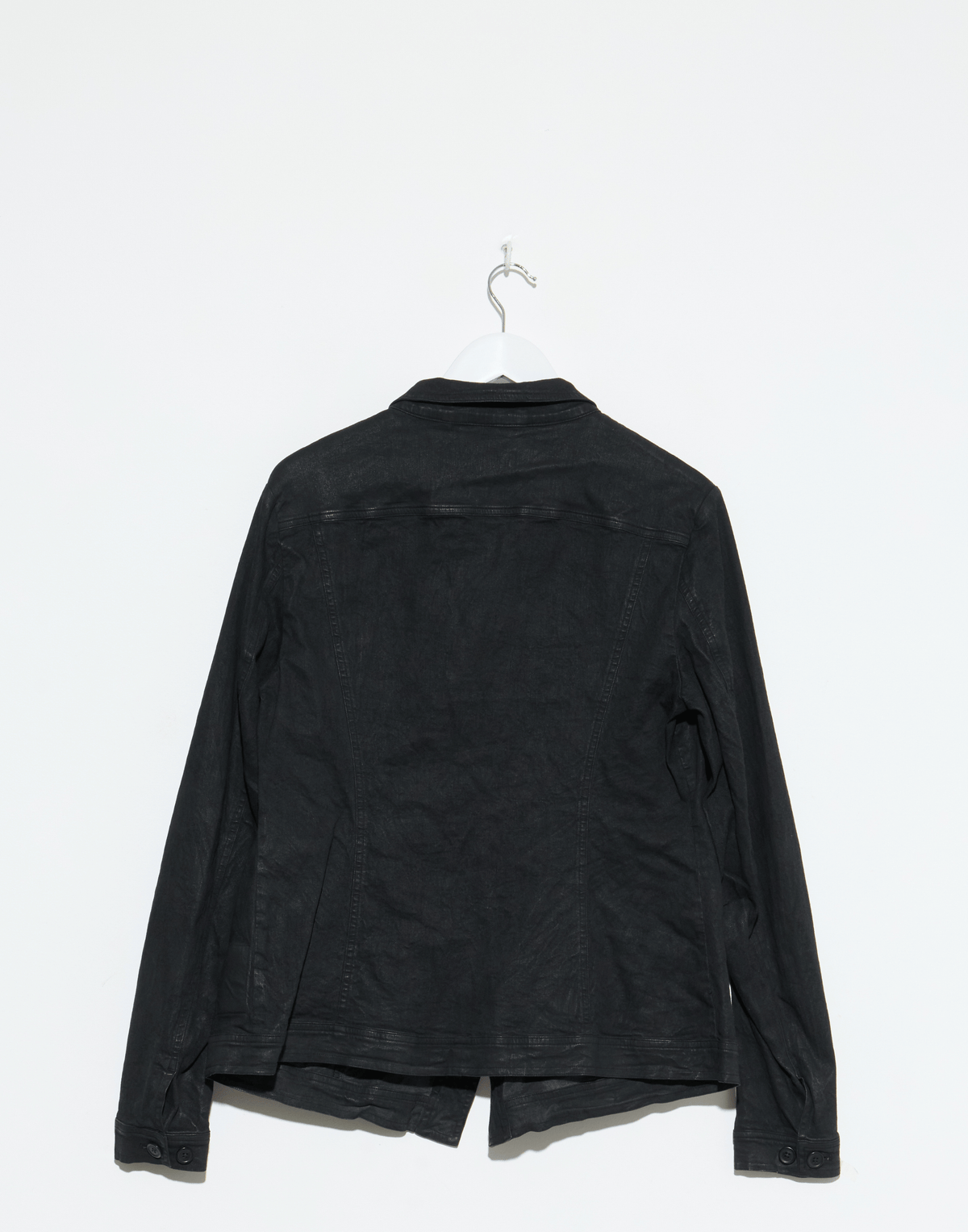 Black Gloss Cotton Jacket