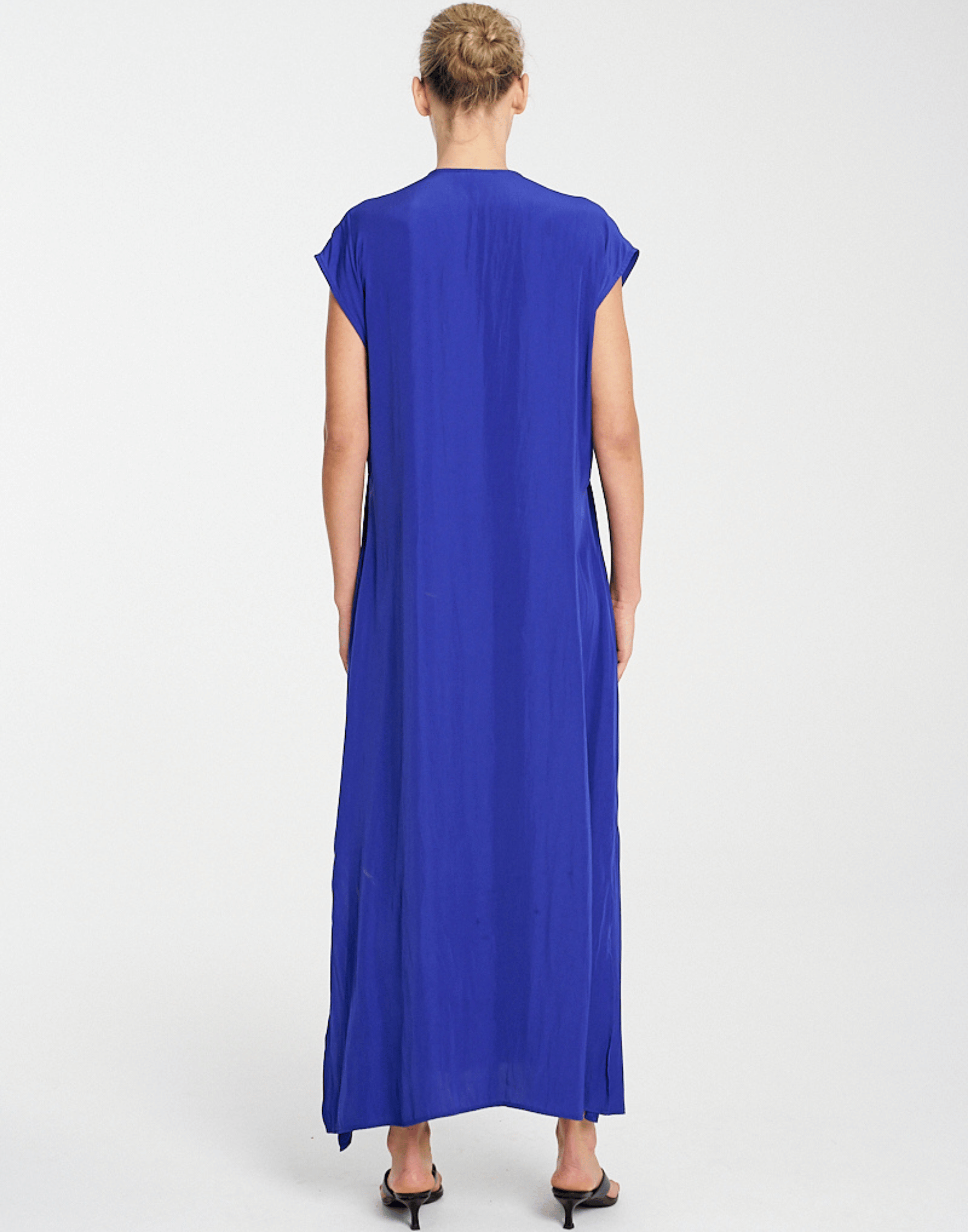 Cobalt Technical Fabric Slide Dress