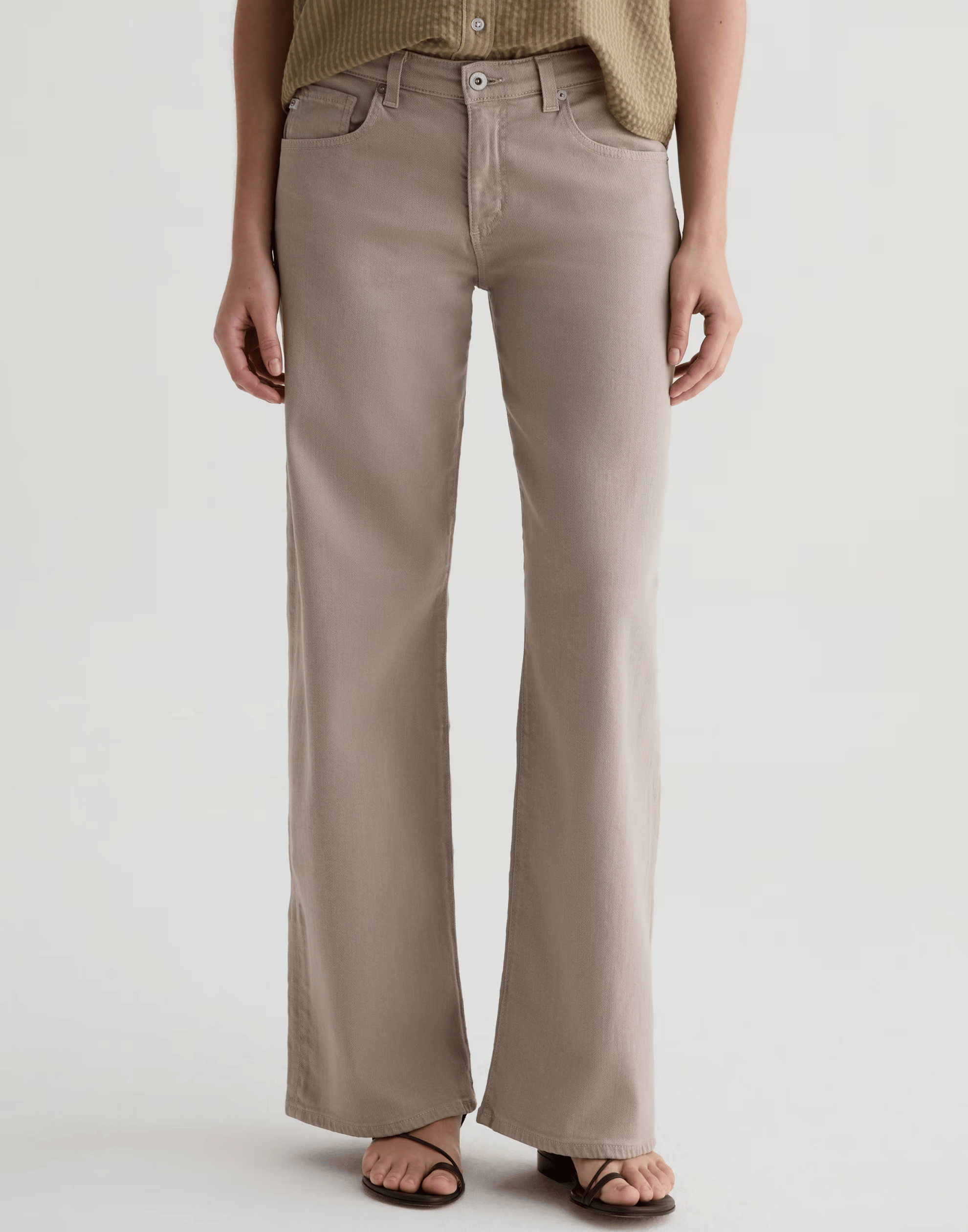 Taupe Low-Rise Adria Jeans