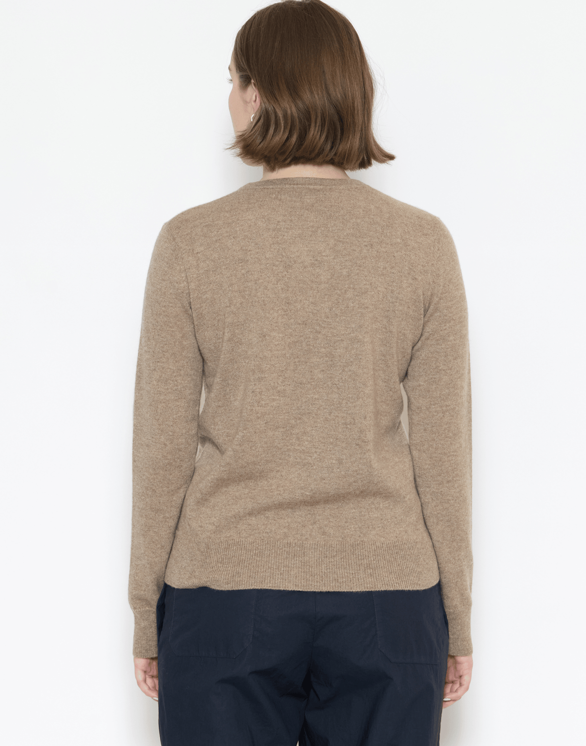 Shiitake Raw Cashmere Essential Pullover