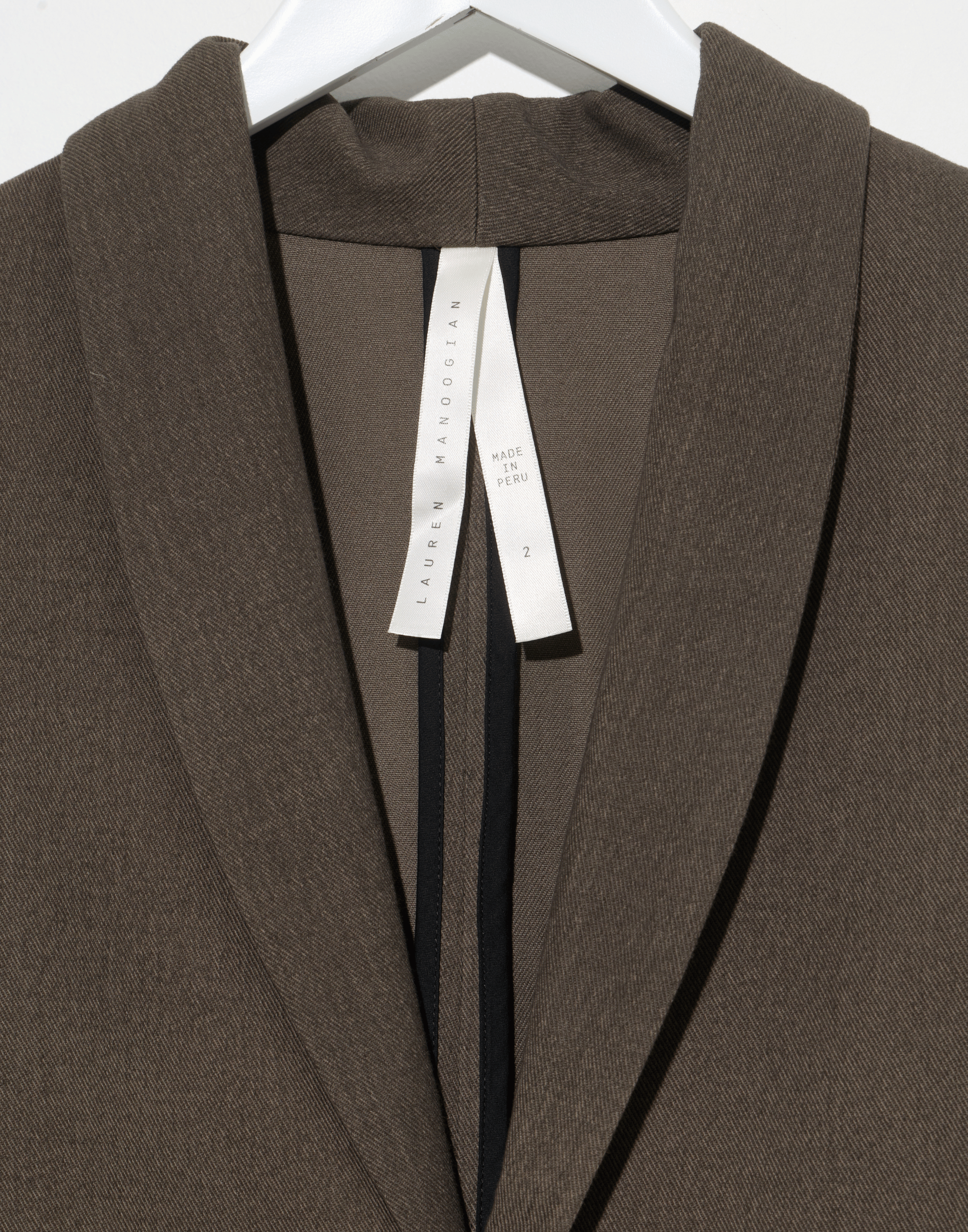 Barnwood Brown Cotton Painted Blazer