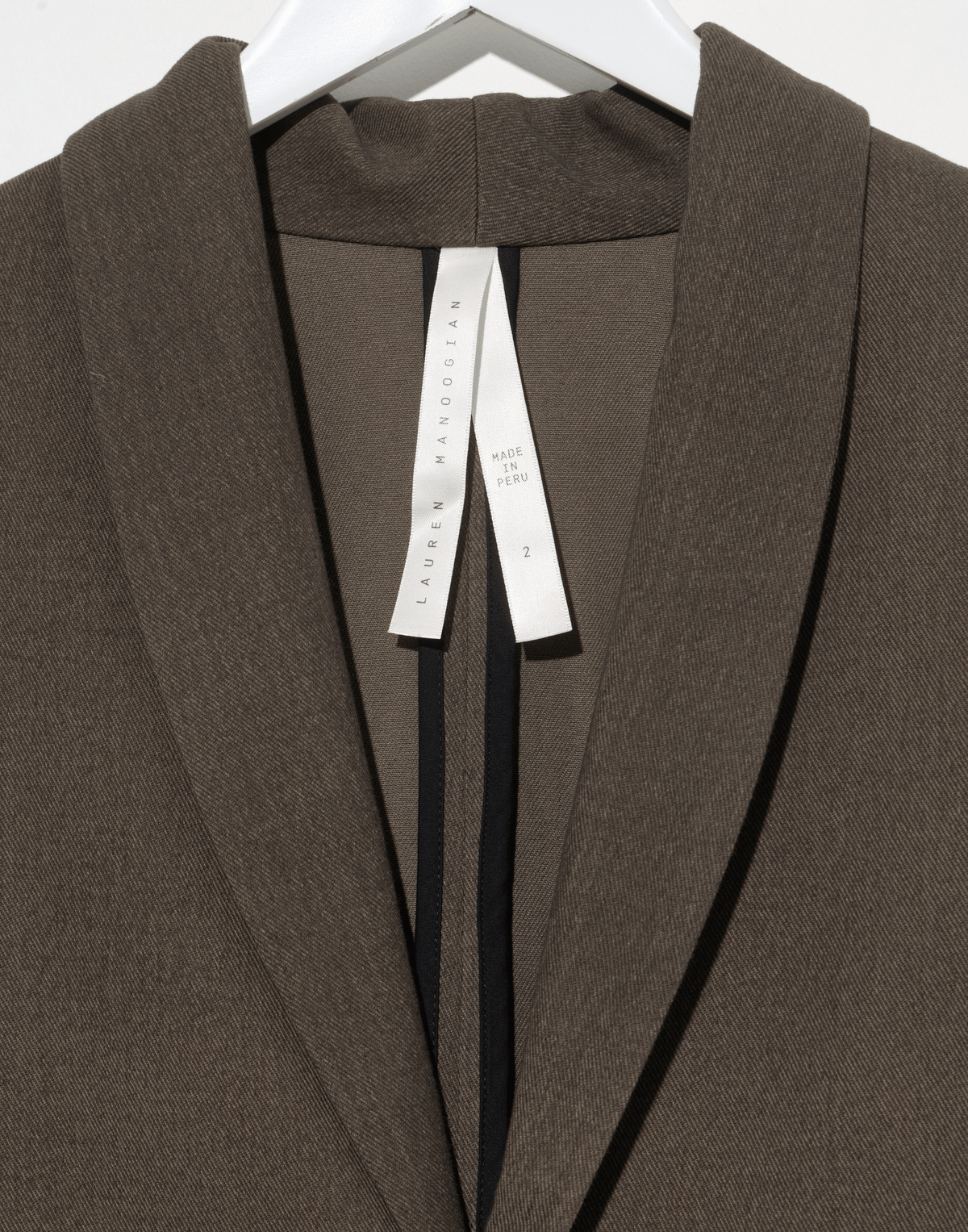 Barnwood Brown Cotton Painted Blazer