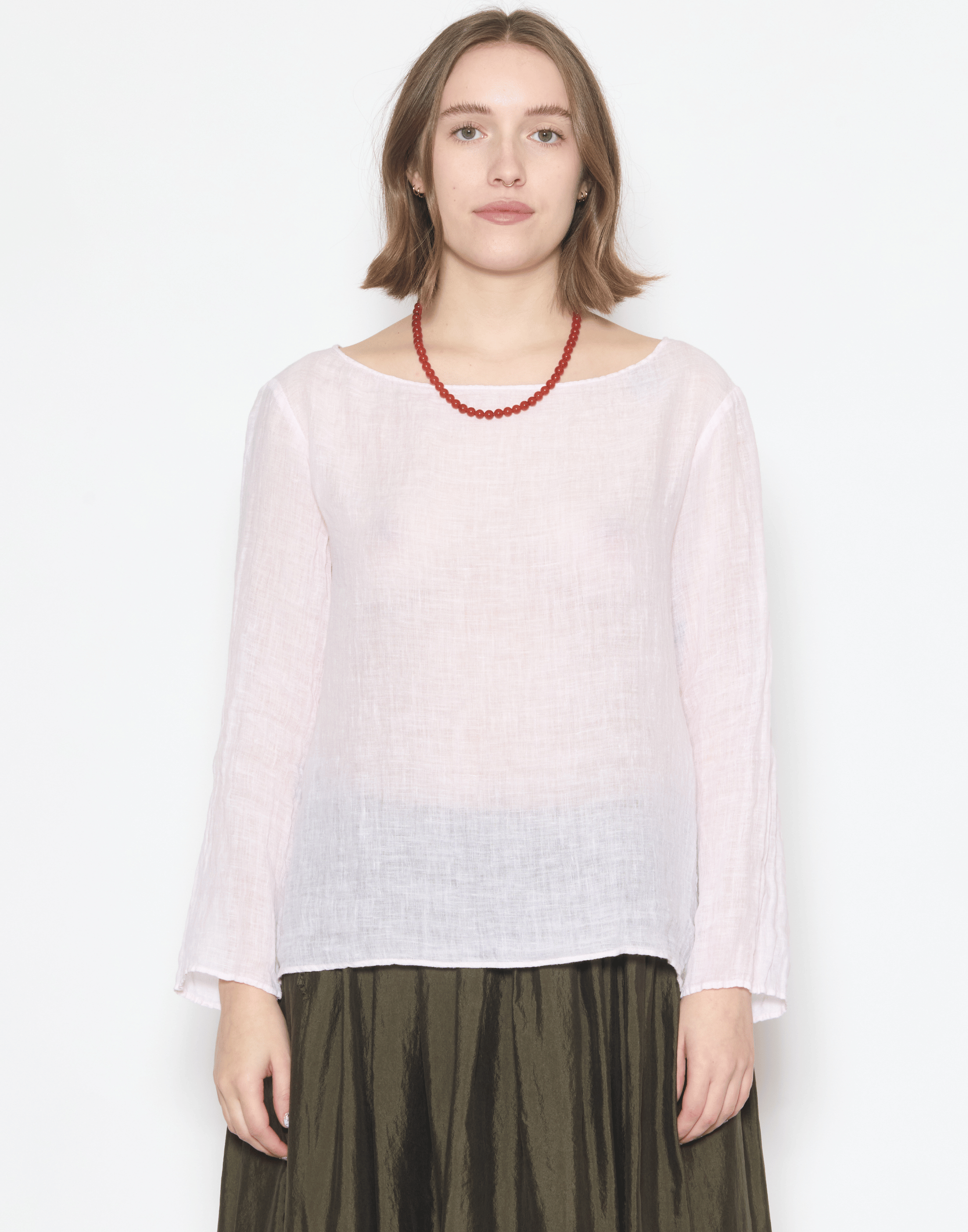Blush Linen Voile Yilin Top