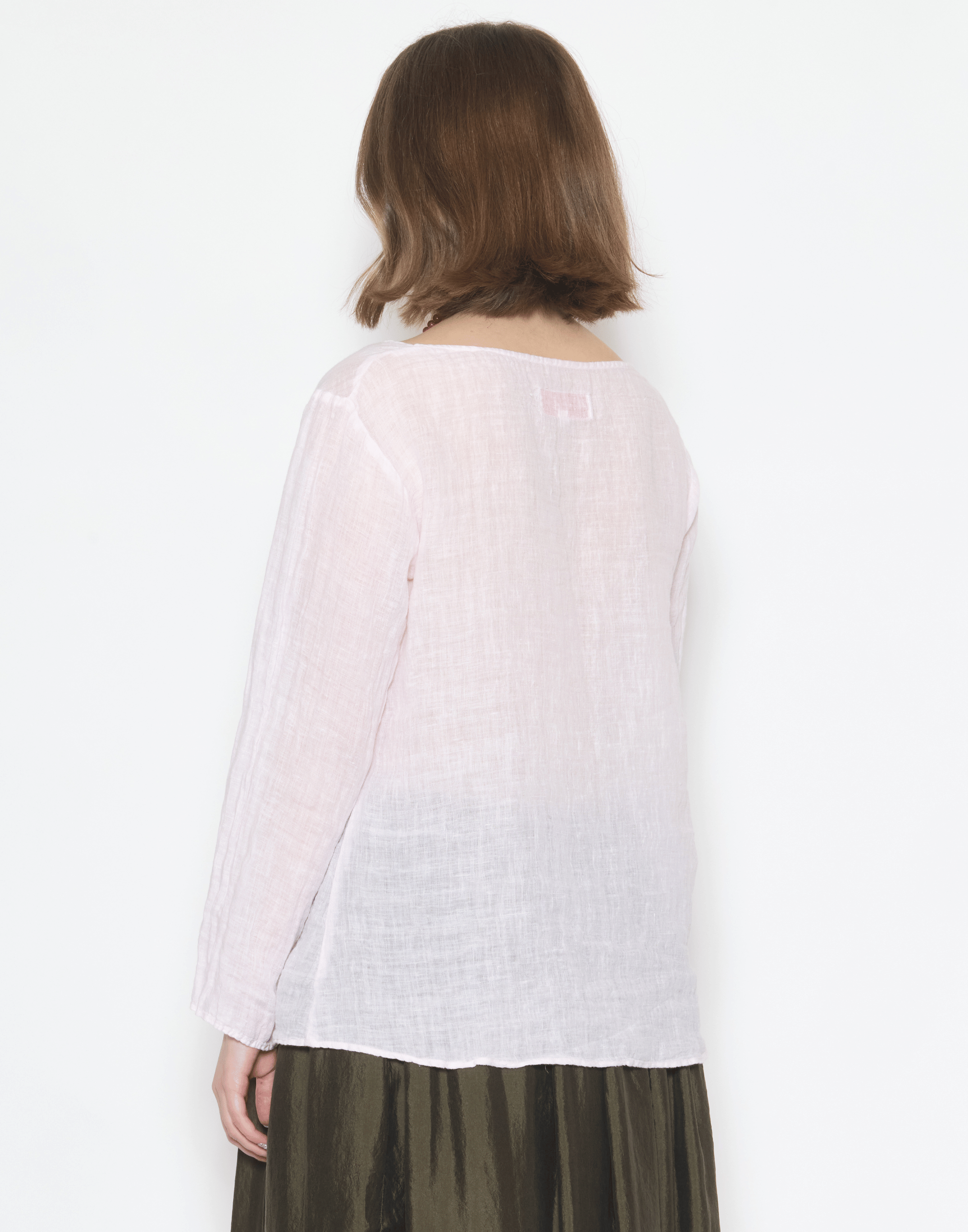 Blush Linen Voile Yilin Top