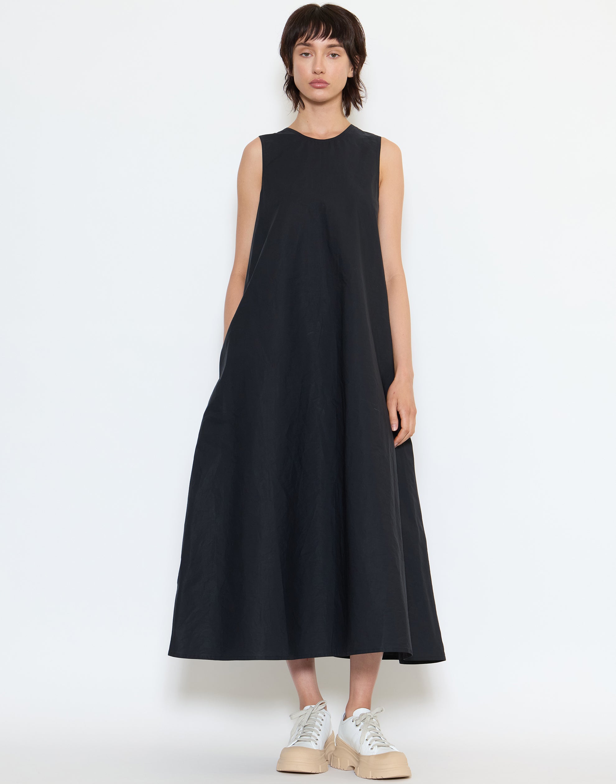 Midnight Cotton Dao Dress