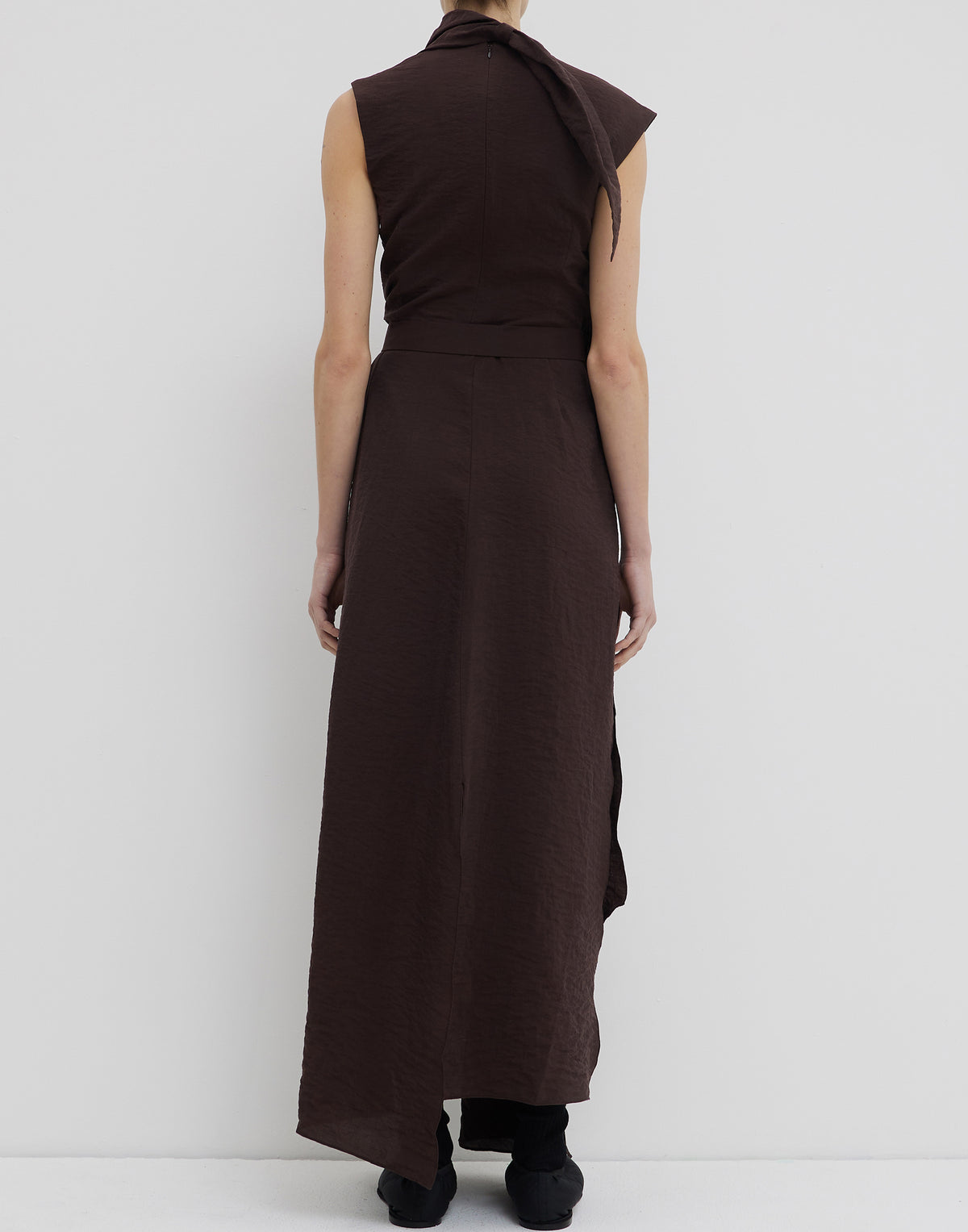 Porto Silk Blend Daju Sleeveless Dress