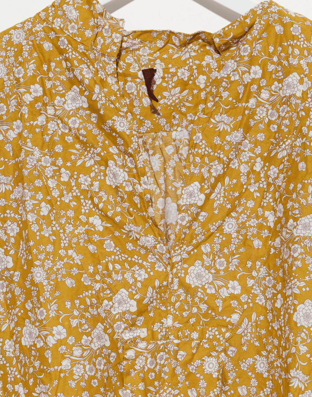 Gold Floral Liberty Print Cotton Kora Lavato Top