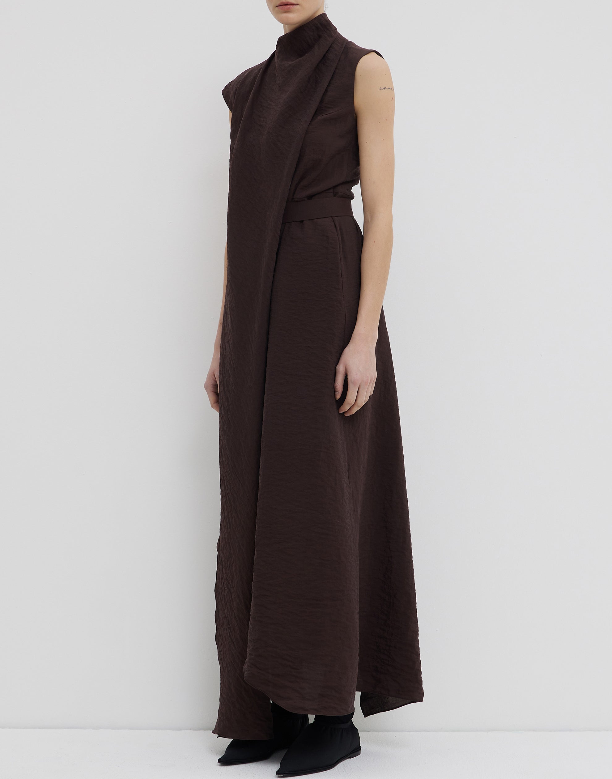 Porto Silk Blend Daju Sleeveless Dress