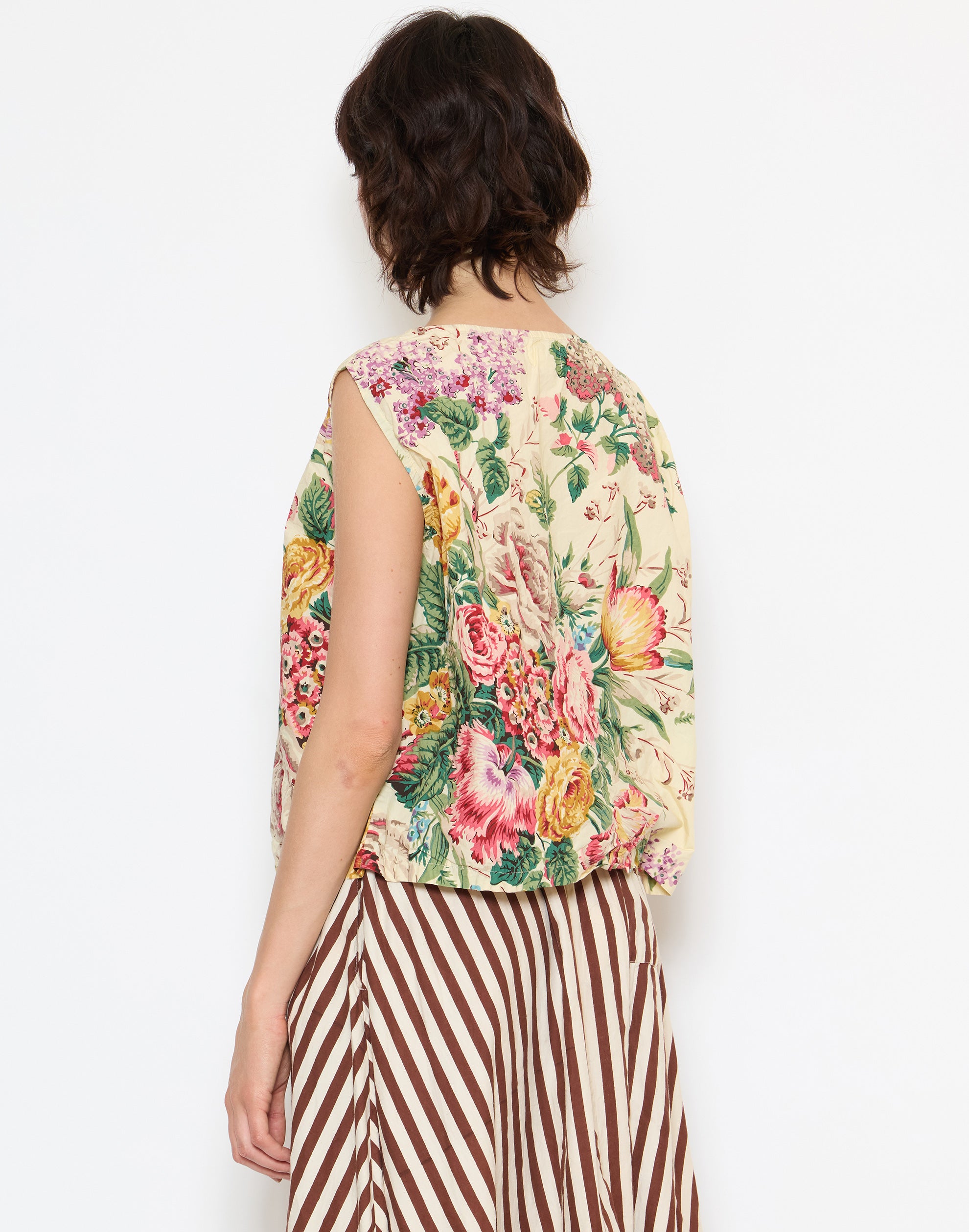 Floral Print Cotton Poplin Anna Top