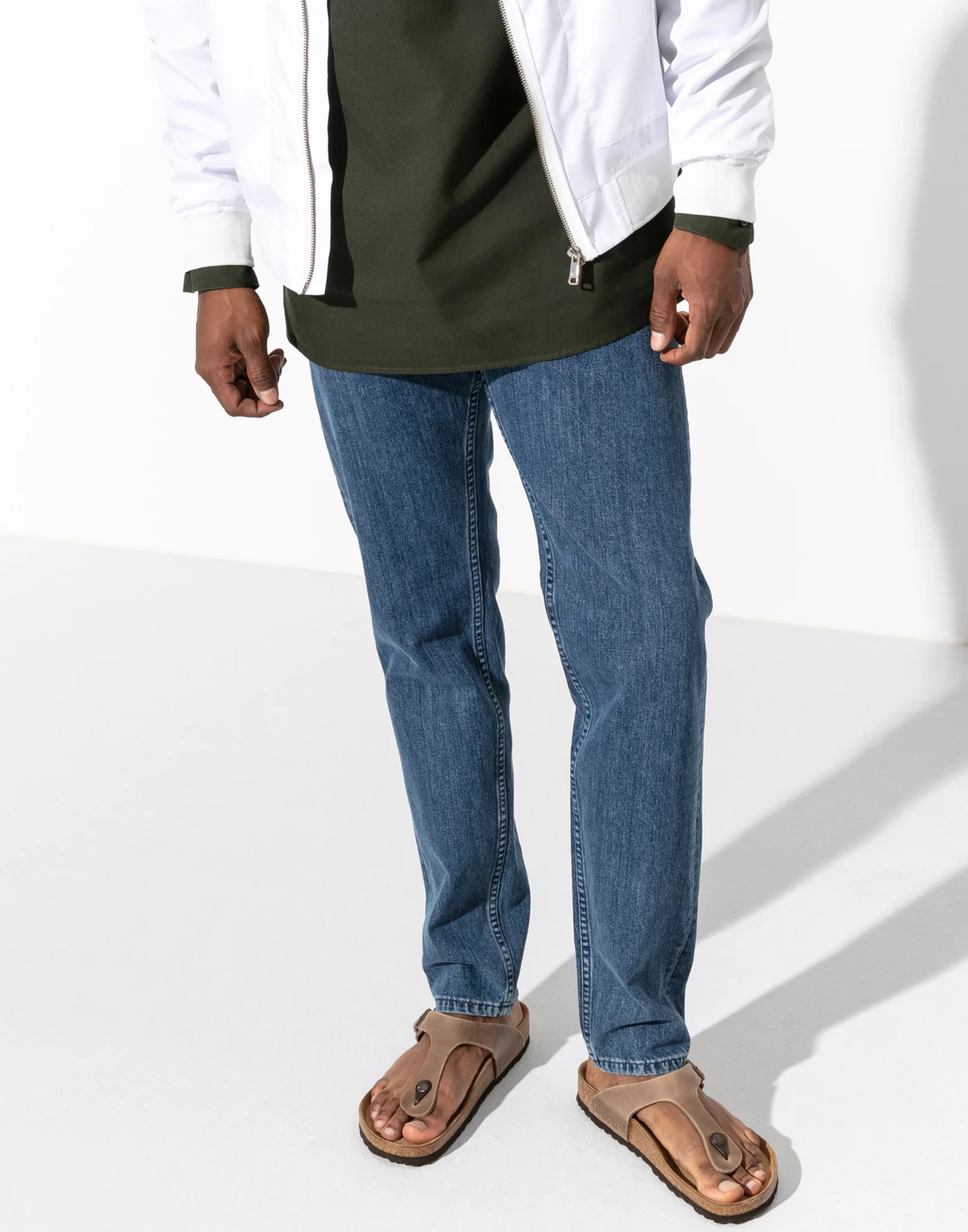 Regular Tobacco Oiled Leather Gizeh Sandals