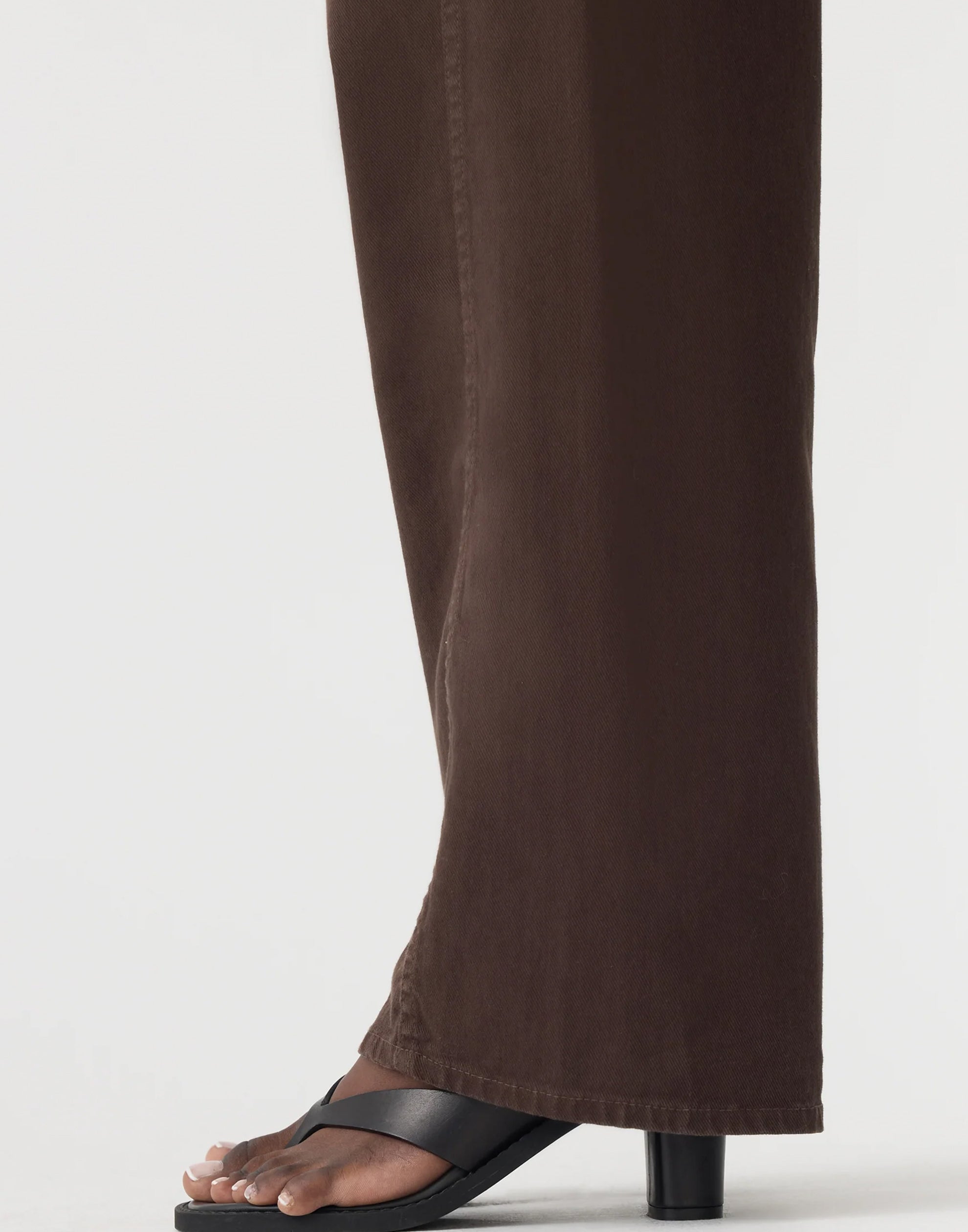 Chocolate Brown Cotton Twill Pant
