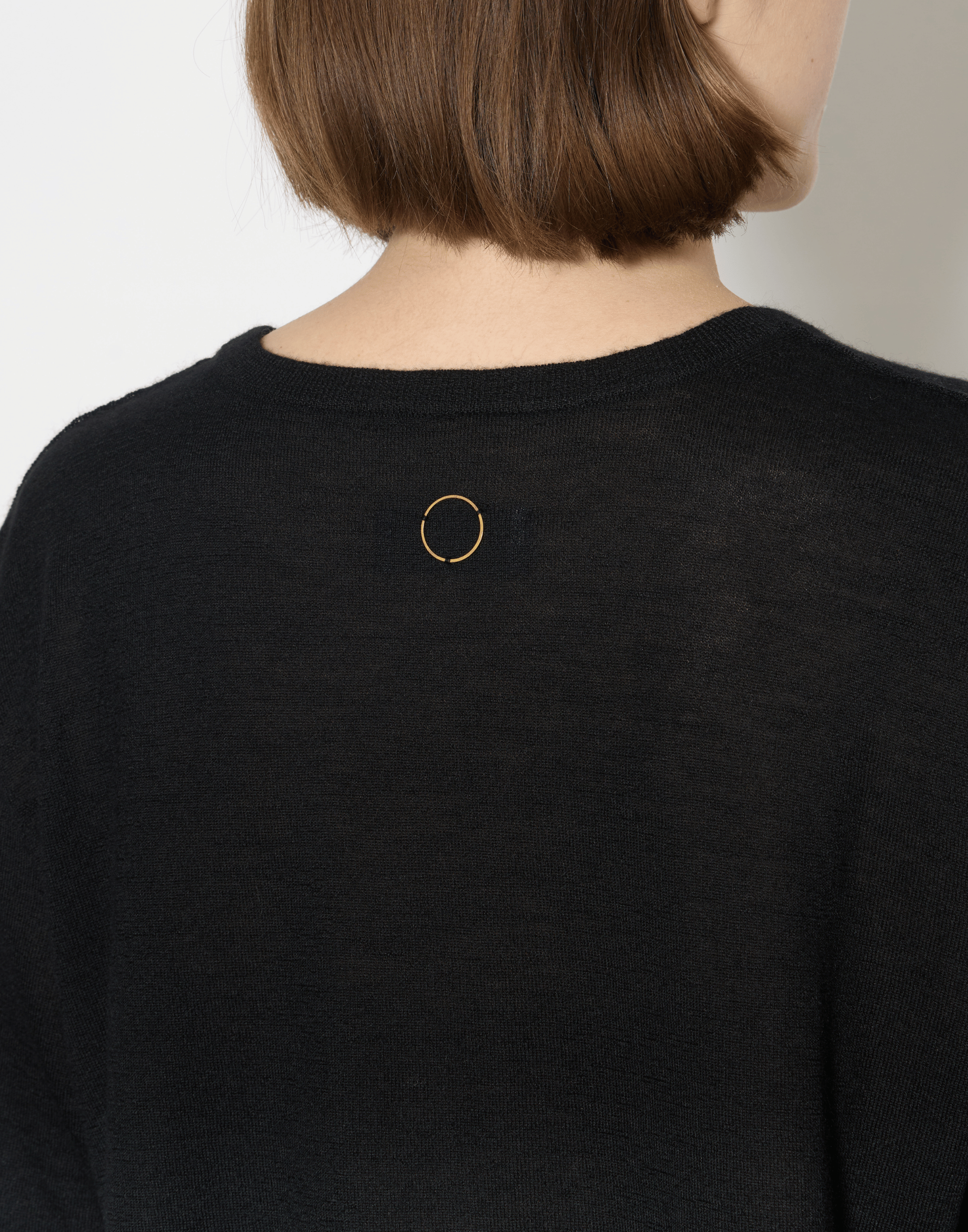 Black Cashmere & Silk Sen Knitted T-Shirt