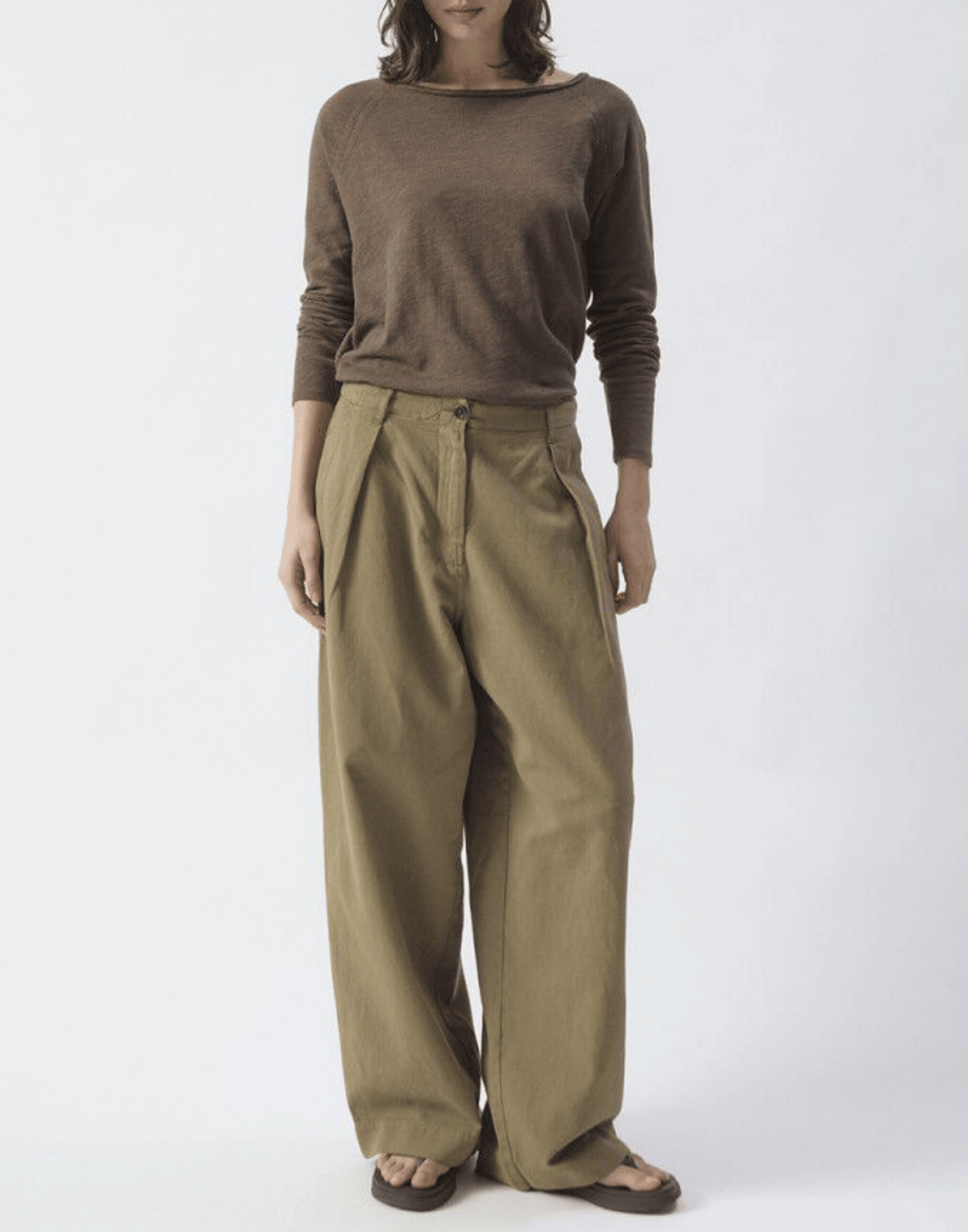 Vintage Chestnut Cotton Sonoma Long Sleeve T-Shirt