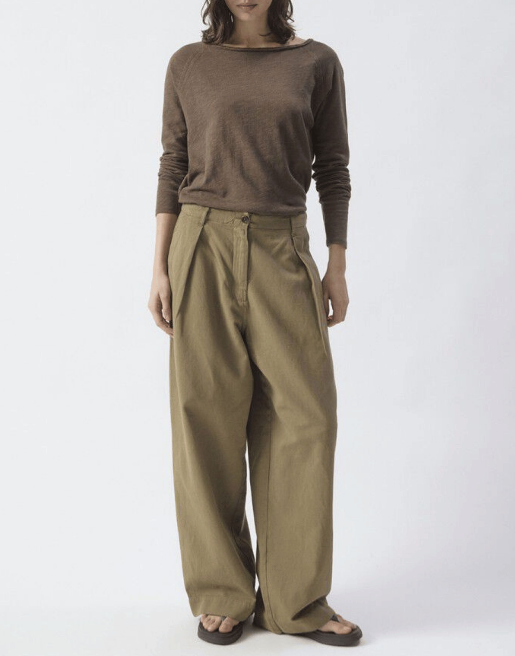 Vintage Chestnut Cotton Sonoma Long Sleeve T-Shirt