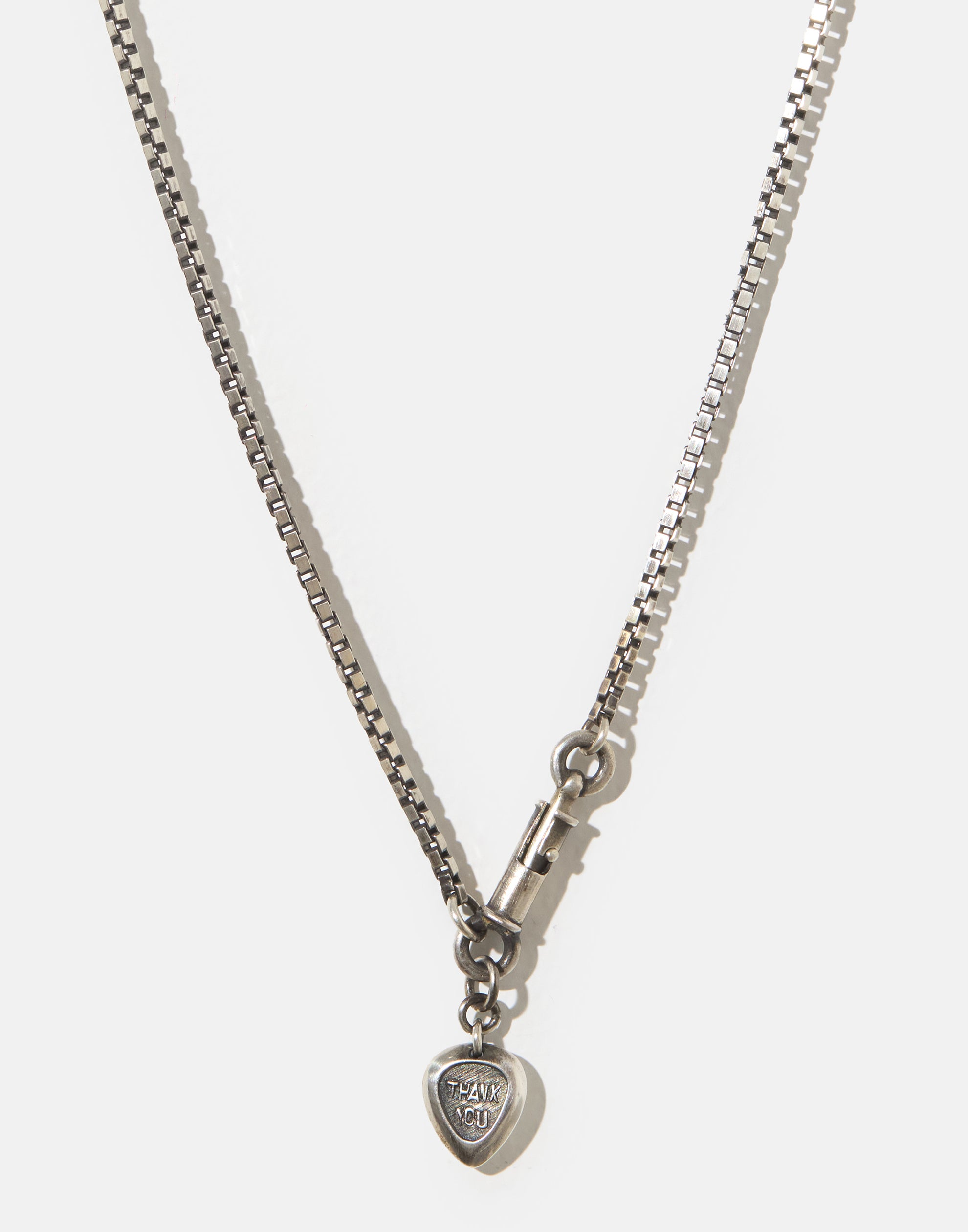 アクセサリー WERKSTATT:MUNCHEN necklace squeezed Werkstatt Munchen Sterling Silver Necklace - Curb Chain Snap Link