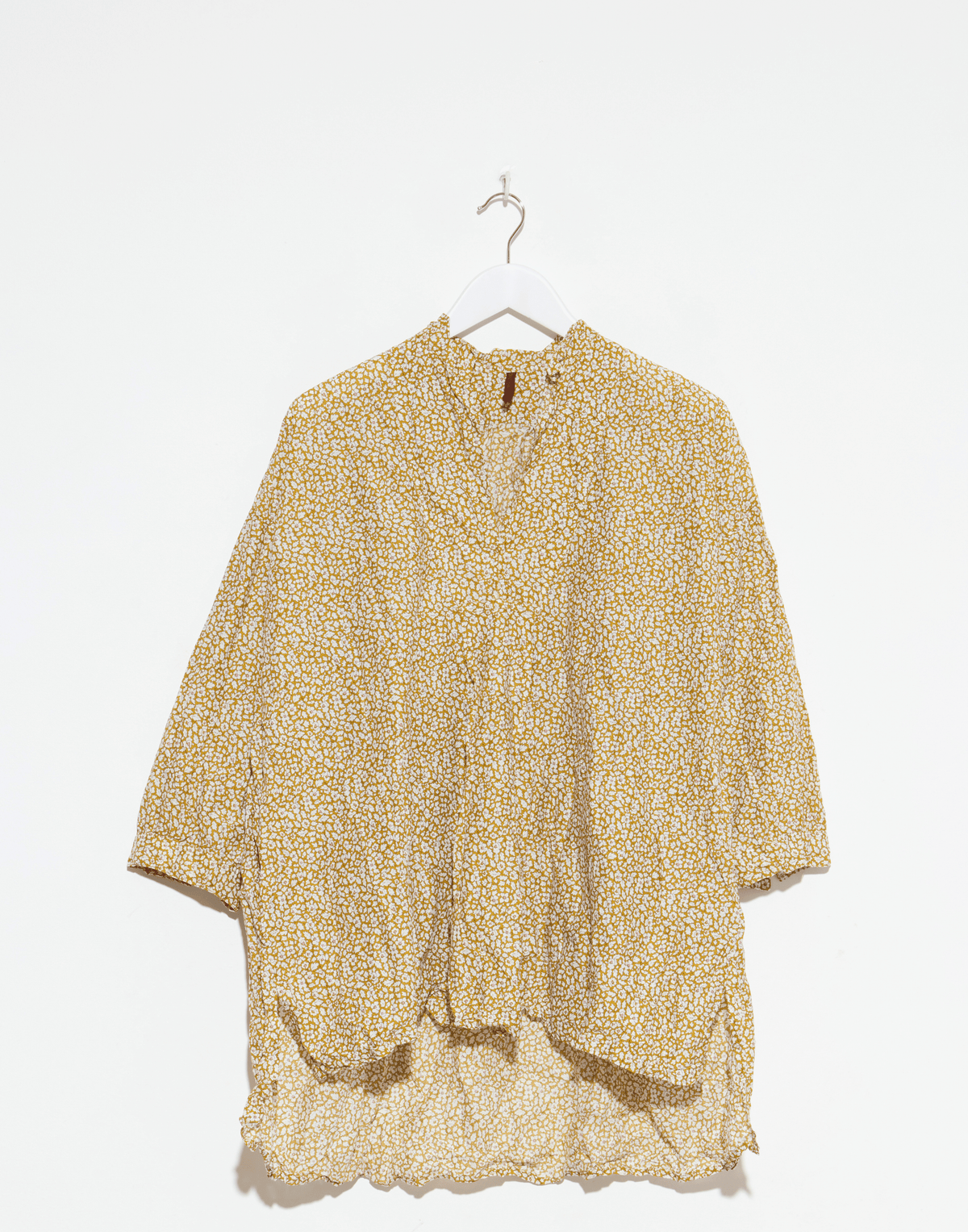 Gold Ditsy Floral Liberty Print Cotton Kora Lavato Top