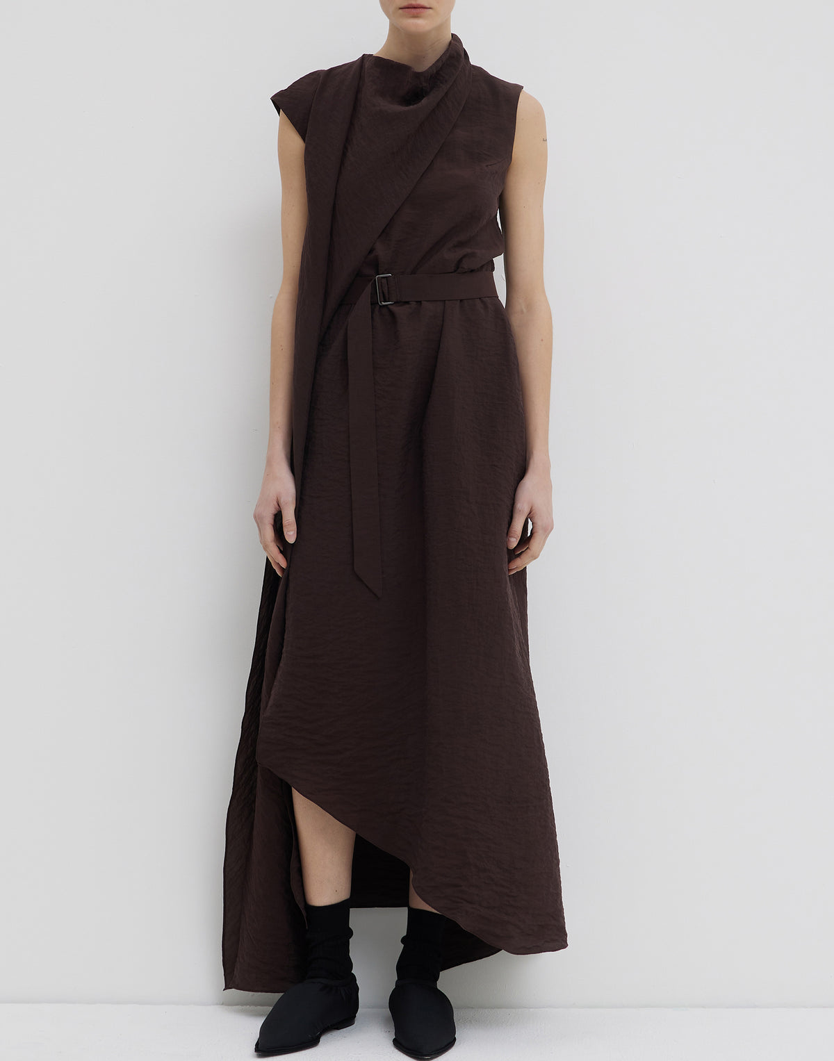 Porto Silk Blend Daju Sleeveless Dress