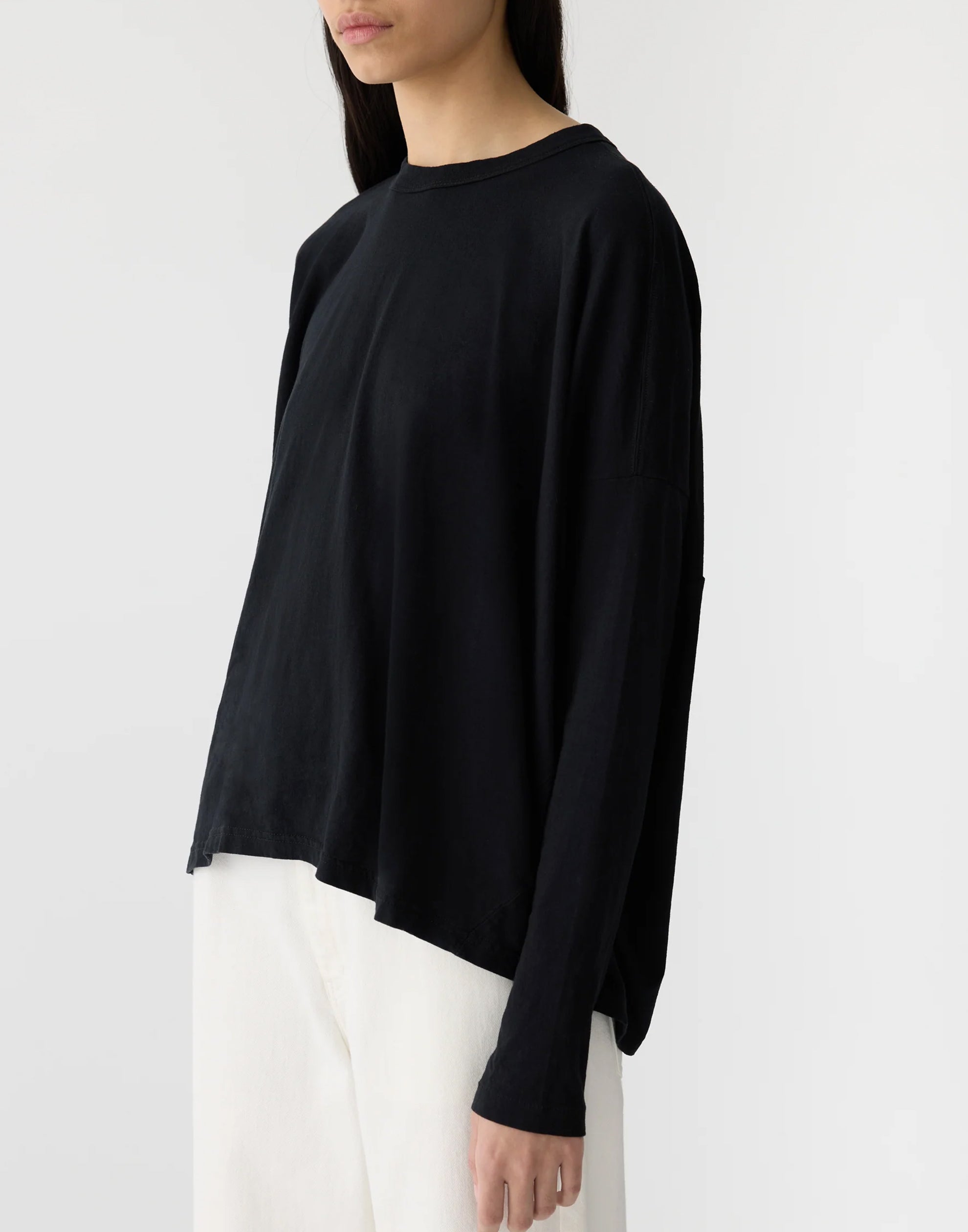 Circle L/S T-Shirt BLACK*
