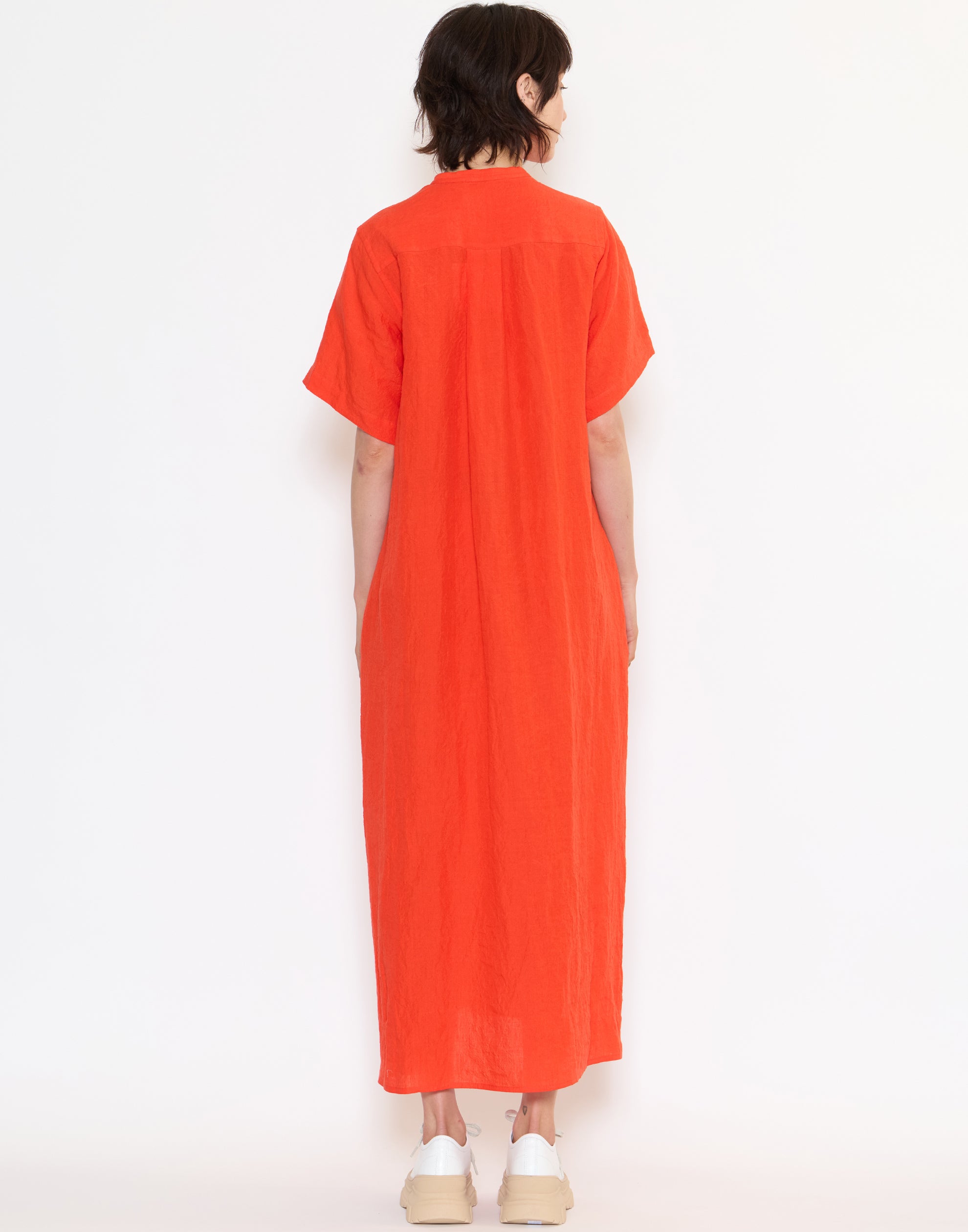 Red Pepper Linen Dublin Shirt Dress