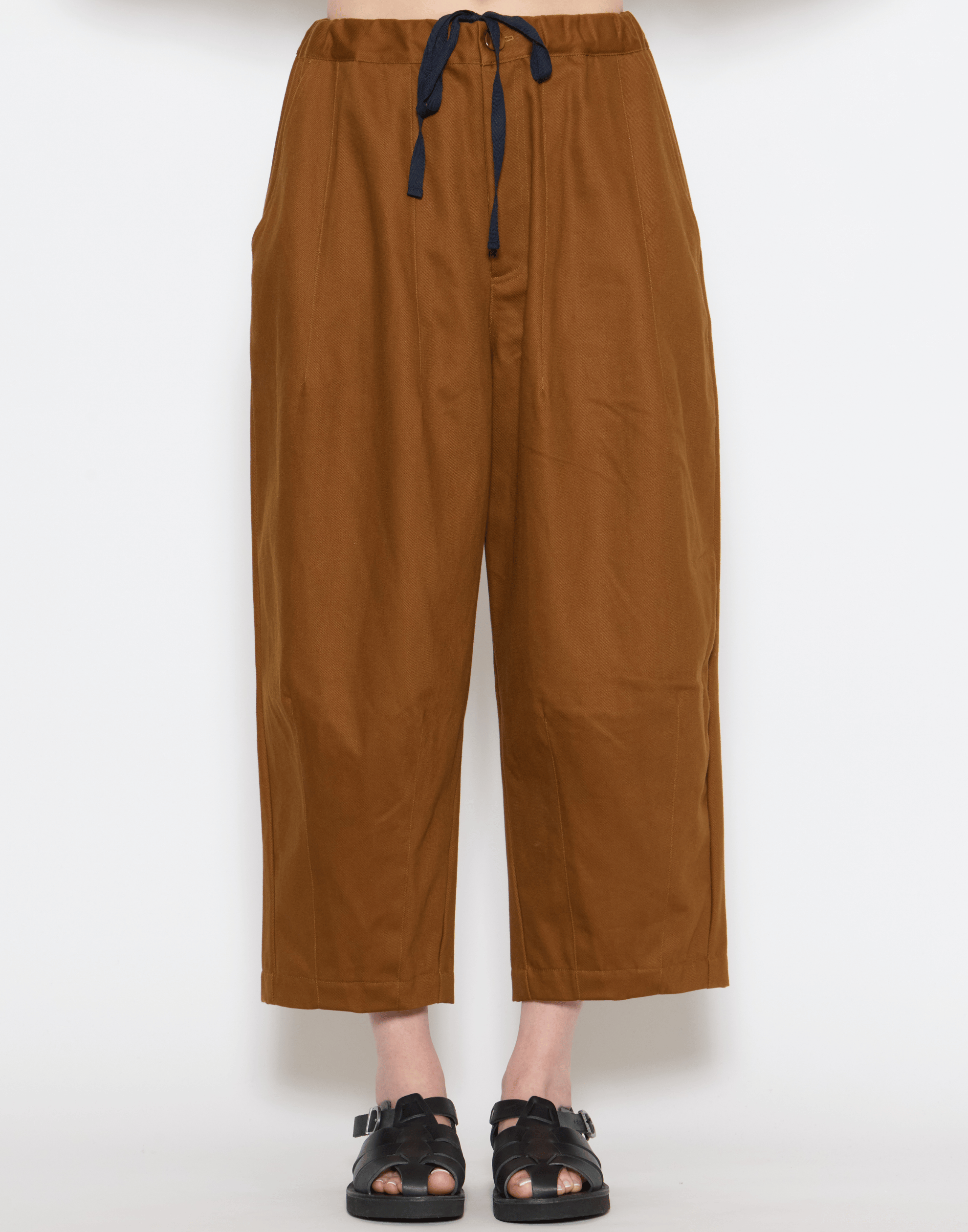 Brick Cotton Twill Stevie Barrel Pants