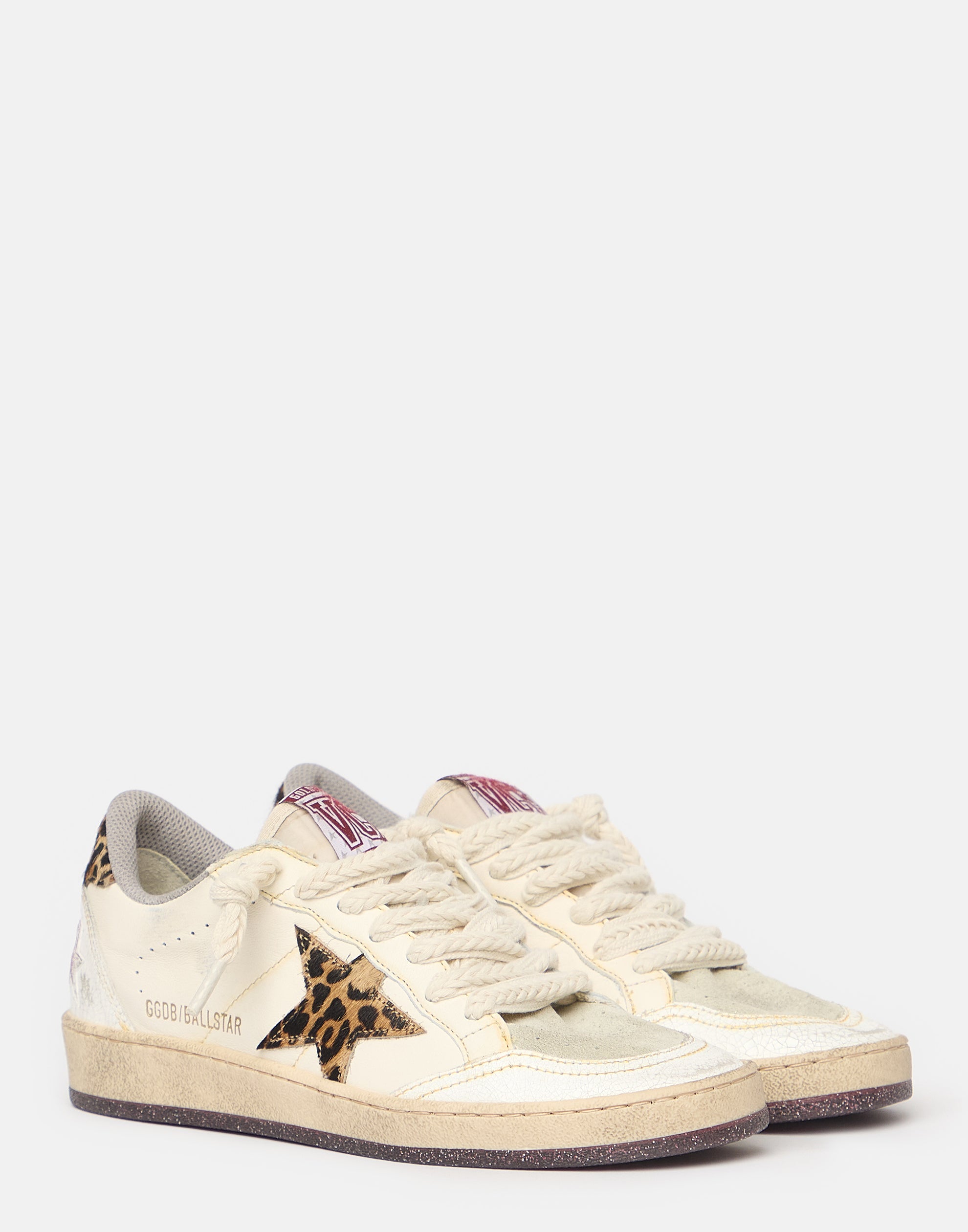 White & Leo Ball Star Sneakers