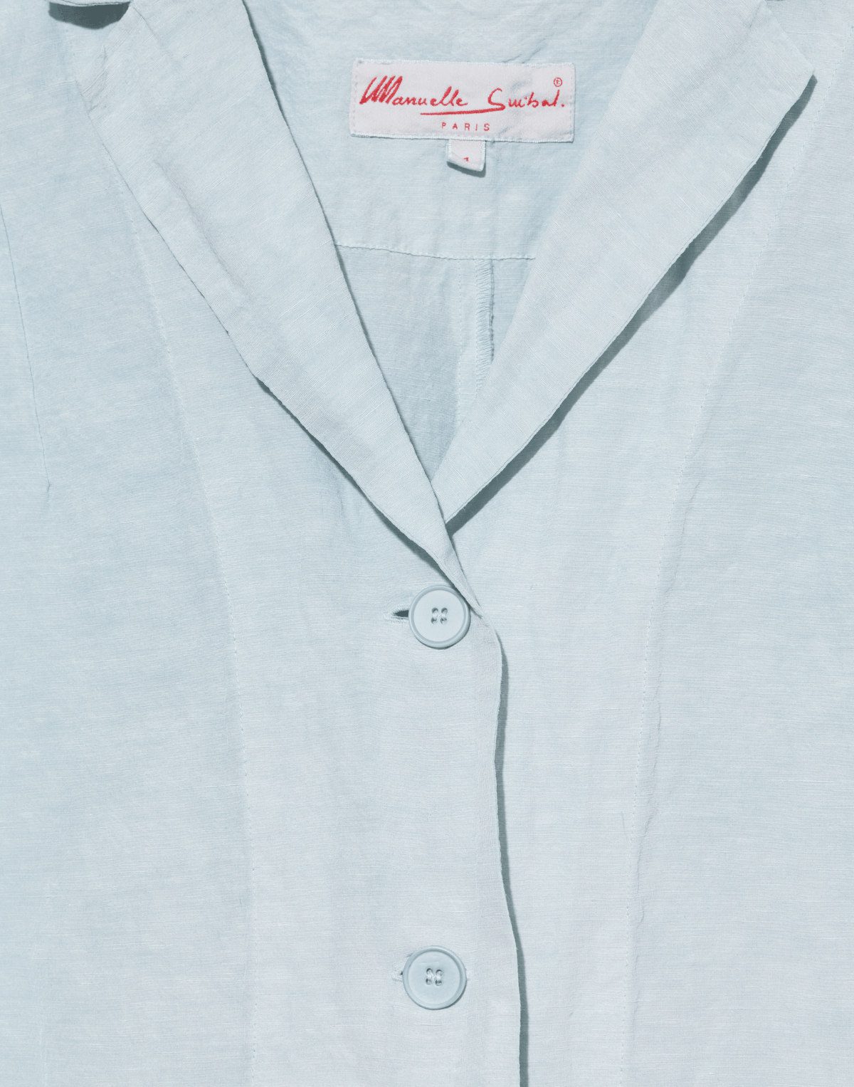 Moonish Blue Linen Viscose Chaka Jacket