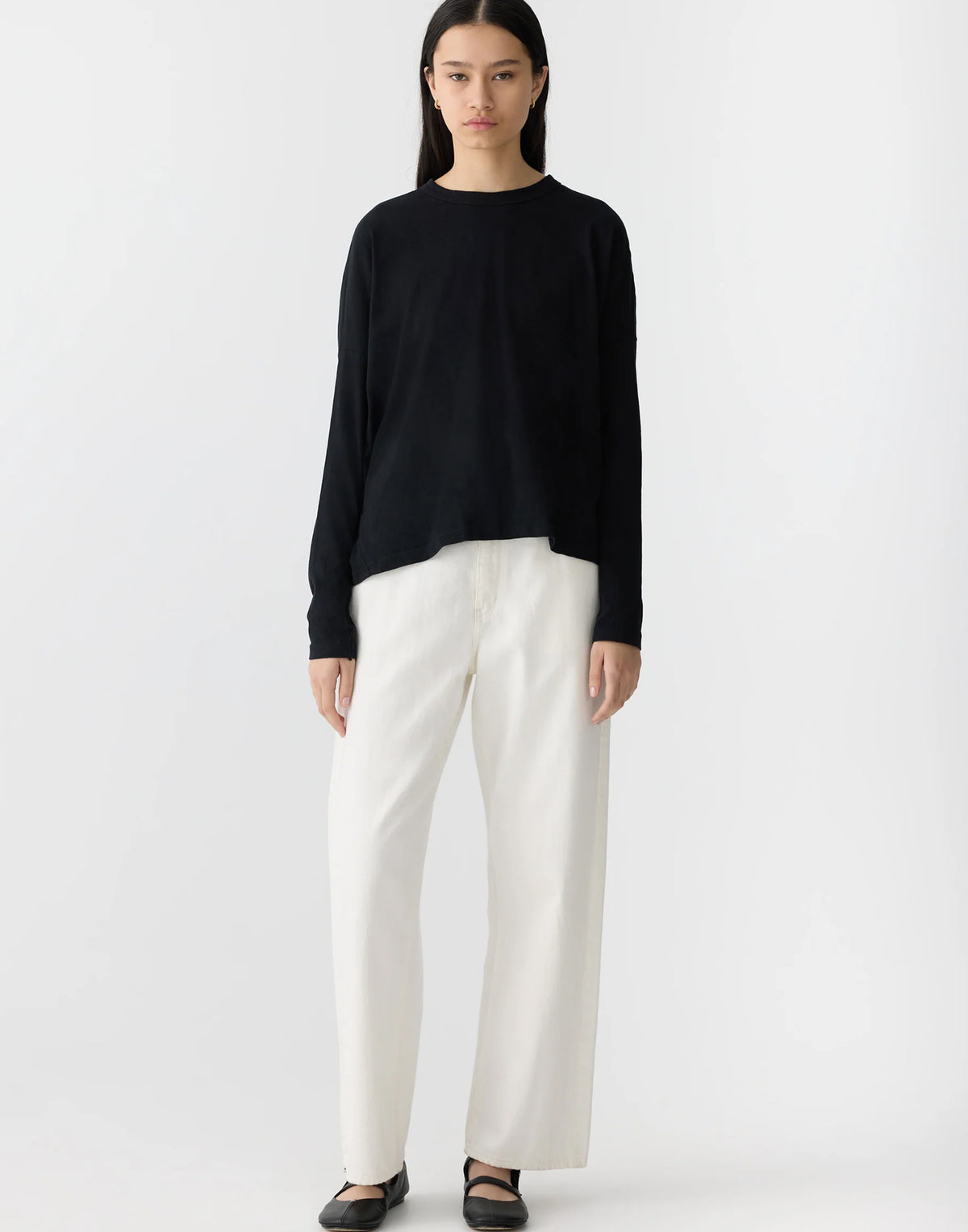 Circle L/S T-Shirt BLACK*