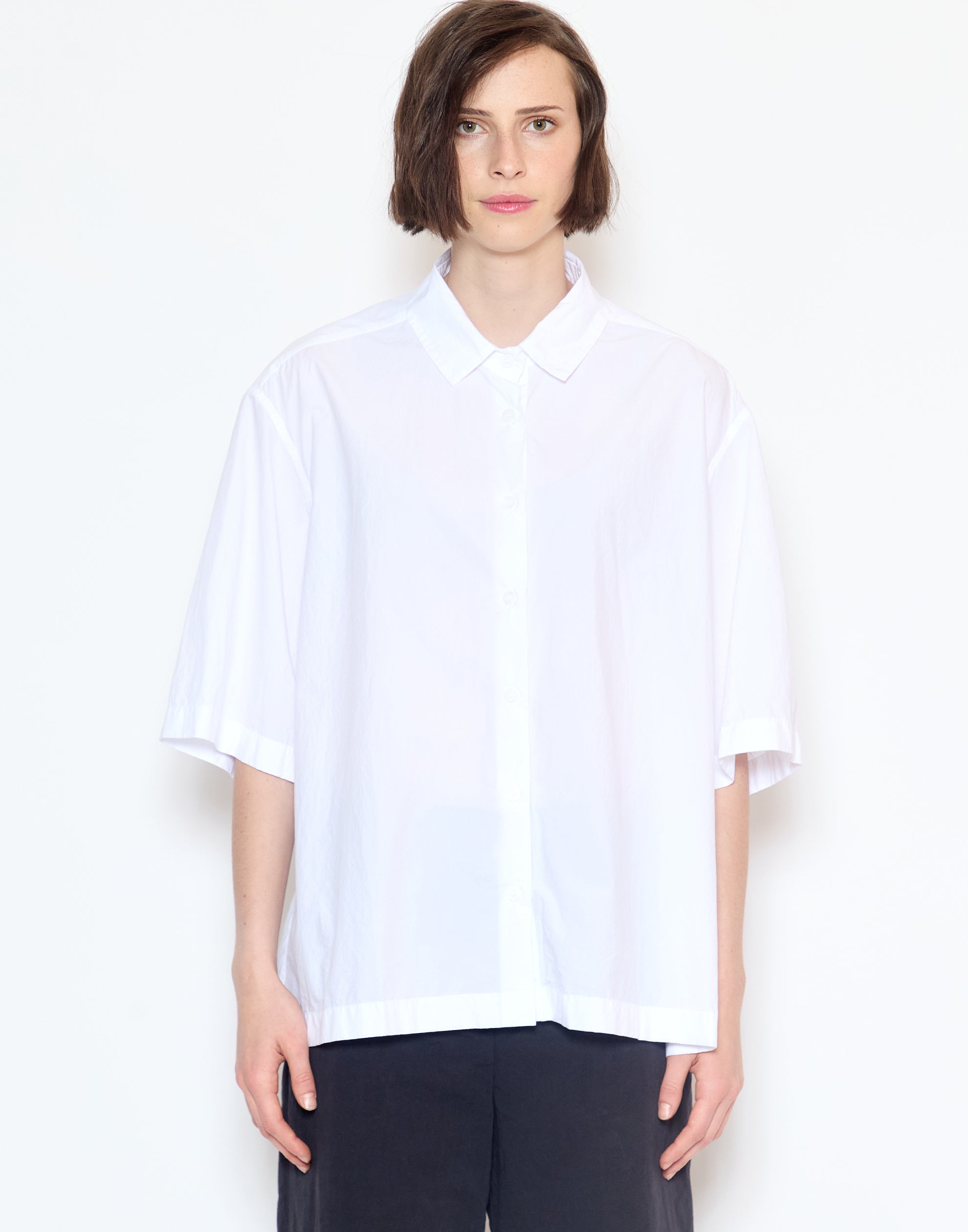 White Cotton Ella Shirt