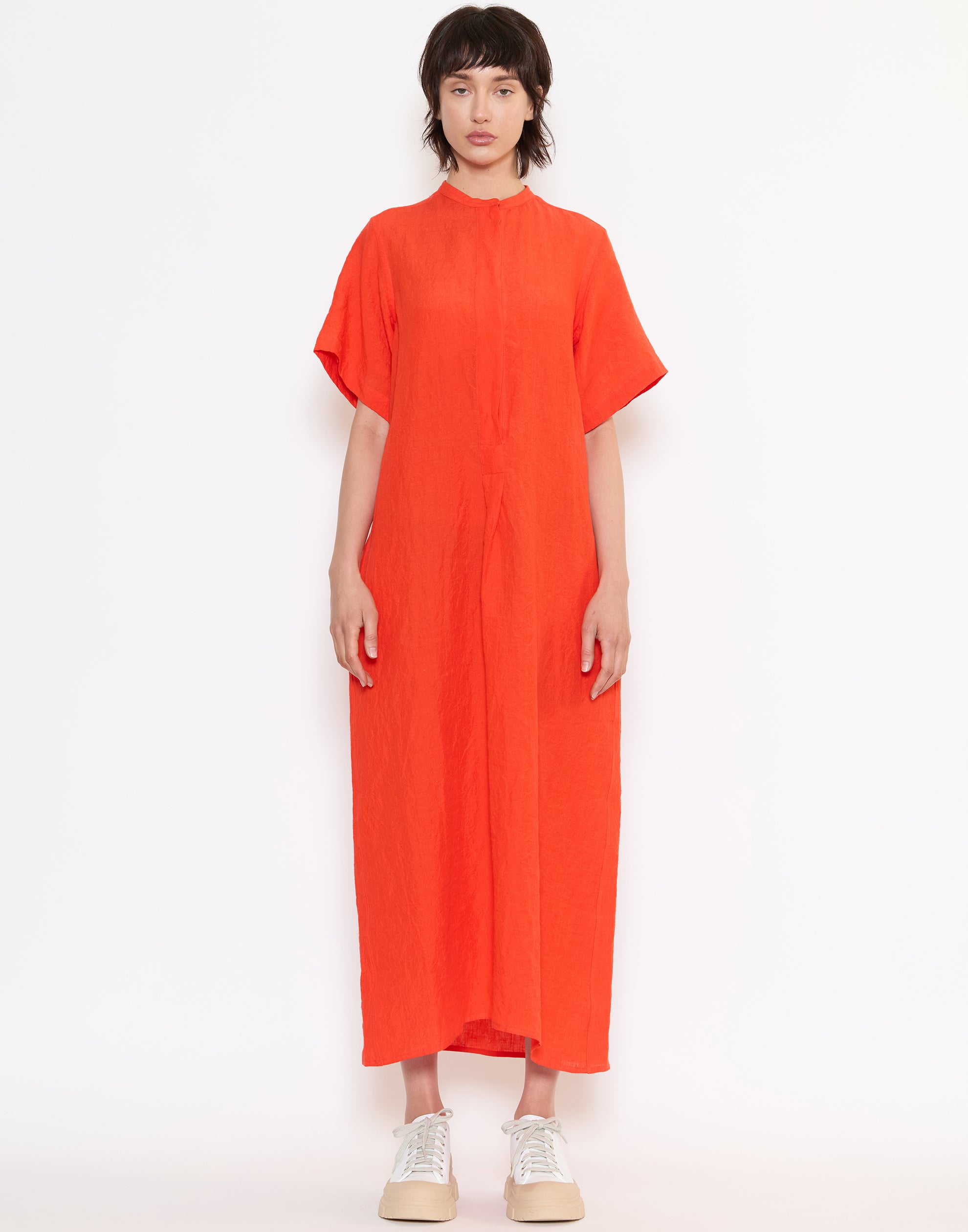 Red Pepper Linen Dublin Shirt Dress
