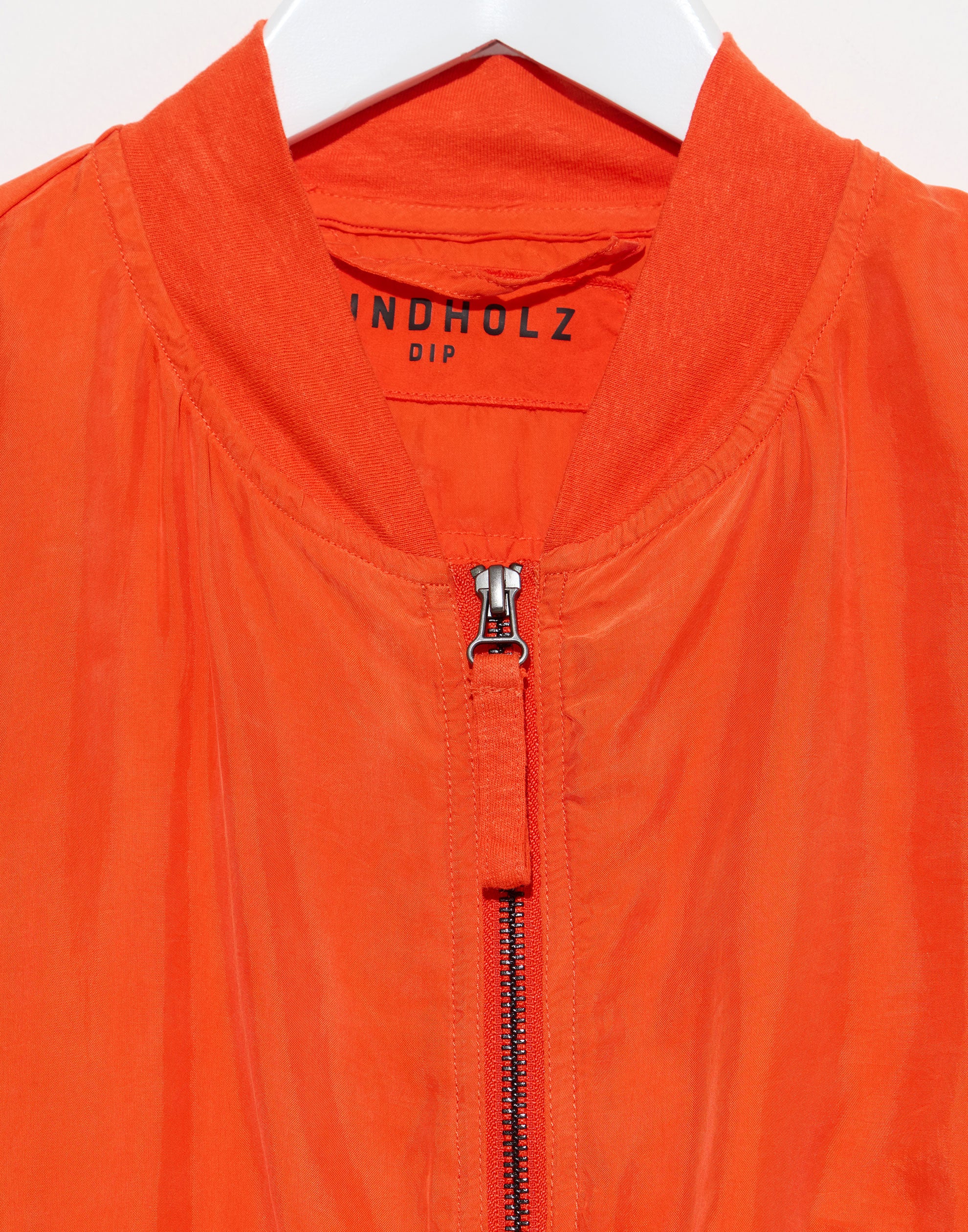 Mandarin Cupro Zip Jacket