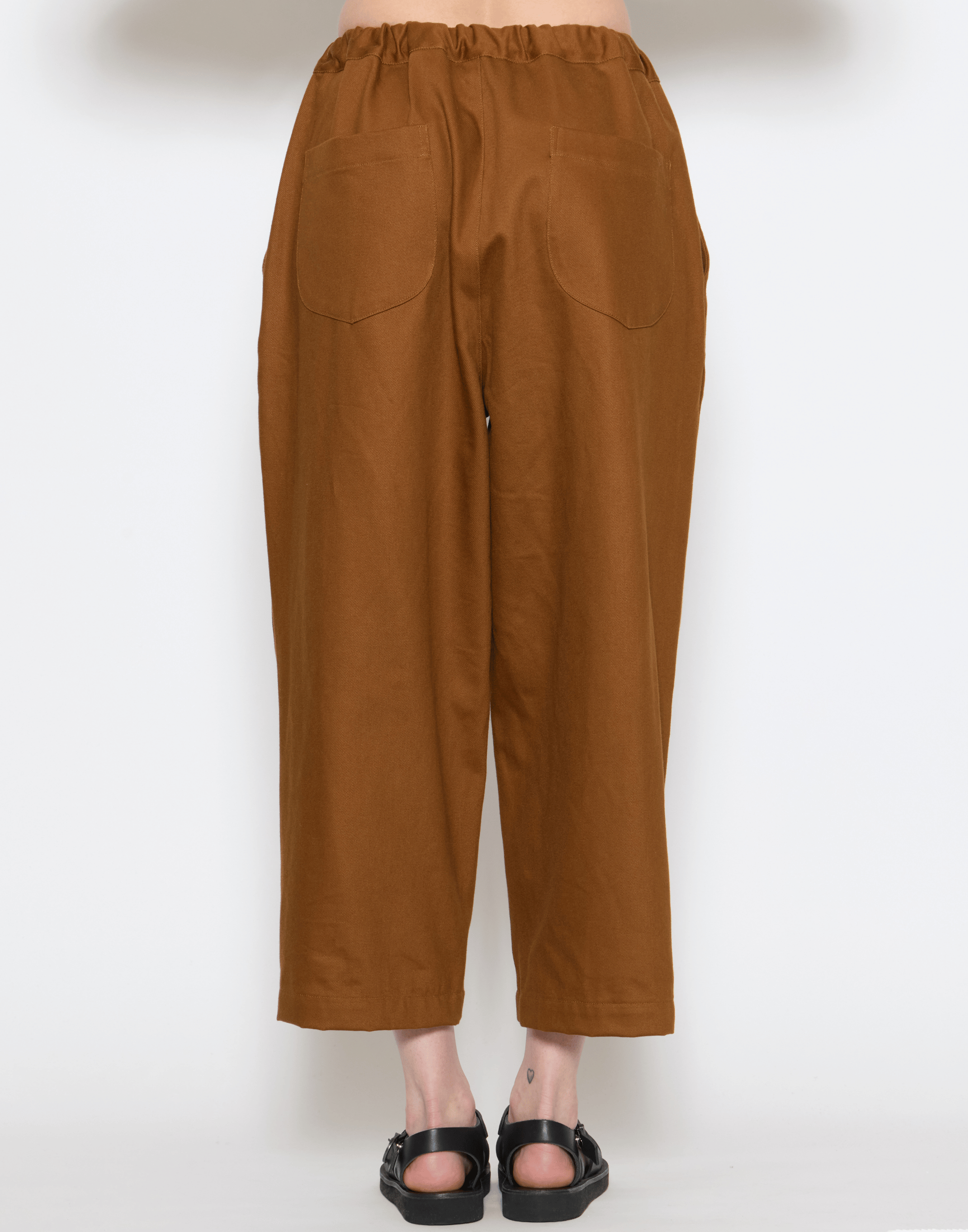 Brick Cotton Twill Stevie Barrel Pants